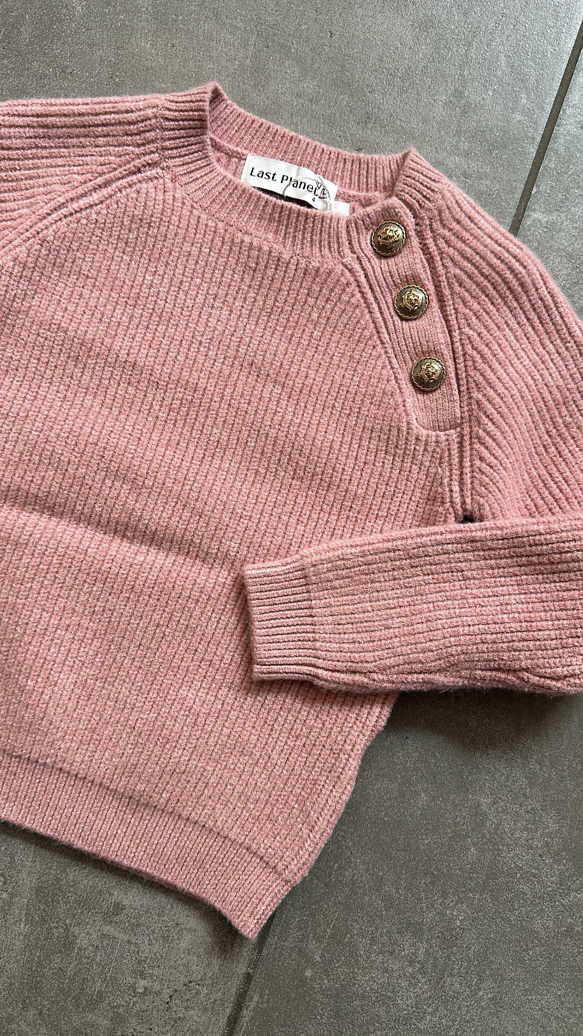 Pull BOTTONCINI 4-12A - ROSA