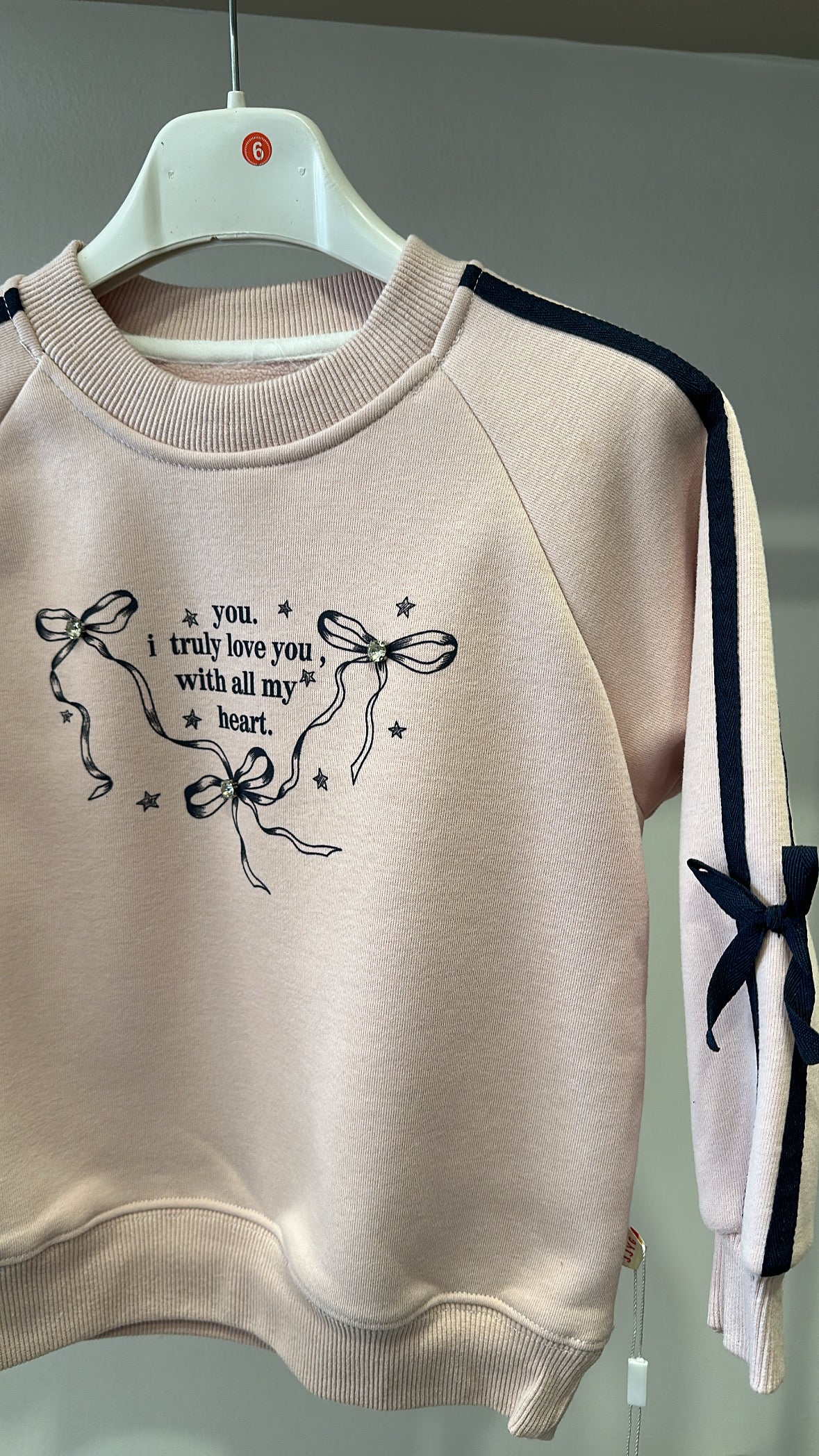 Felpa HEART KIDS - ROSA