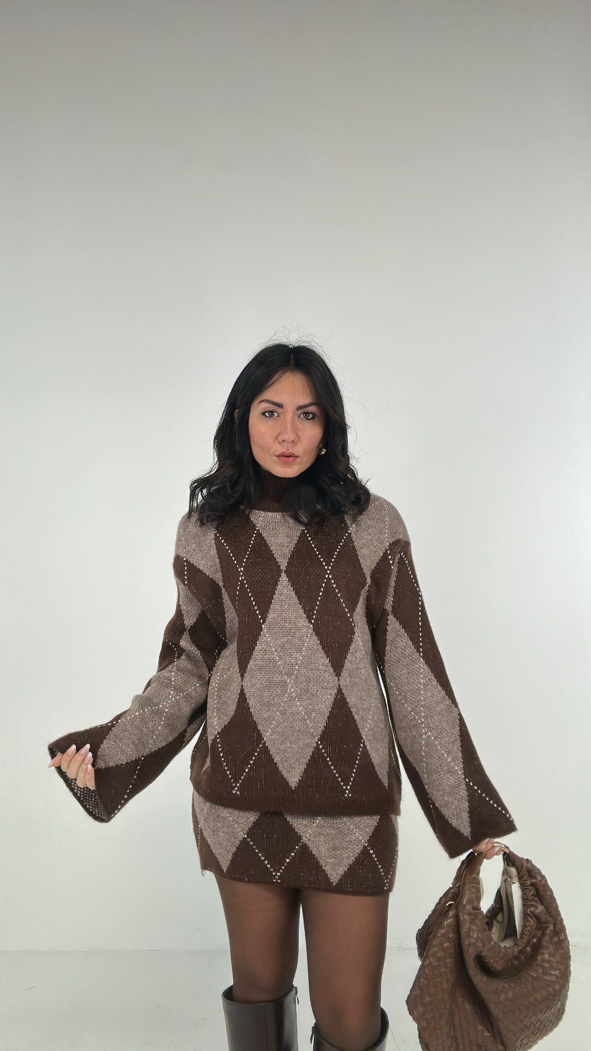 Completo ROMBO - MARRONE