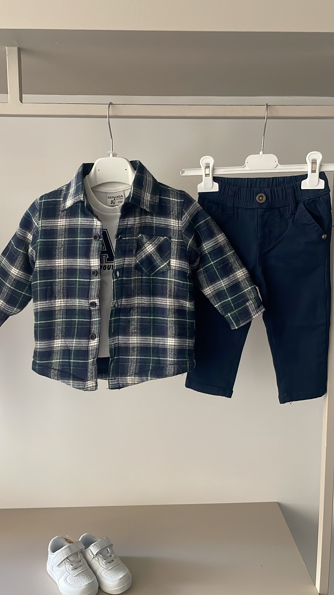 Completo CON BOMBERINO 6-36M - VERDE