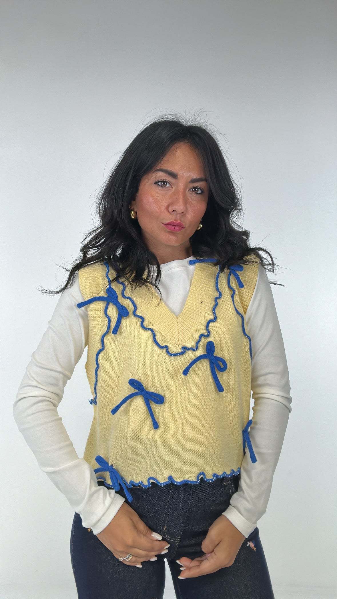 Gilet FIOCCHETTI - GIALLO