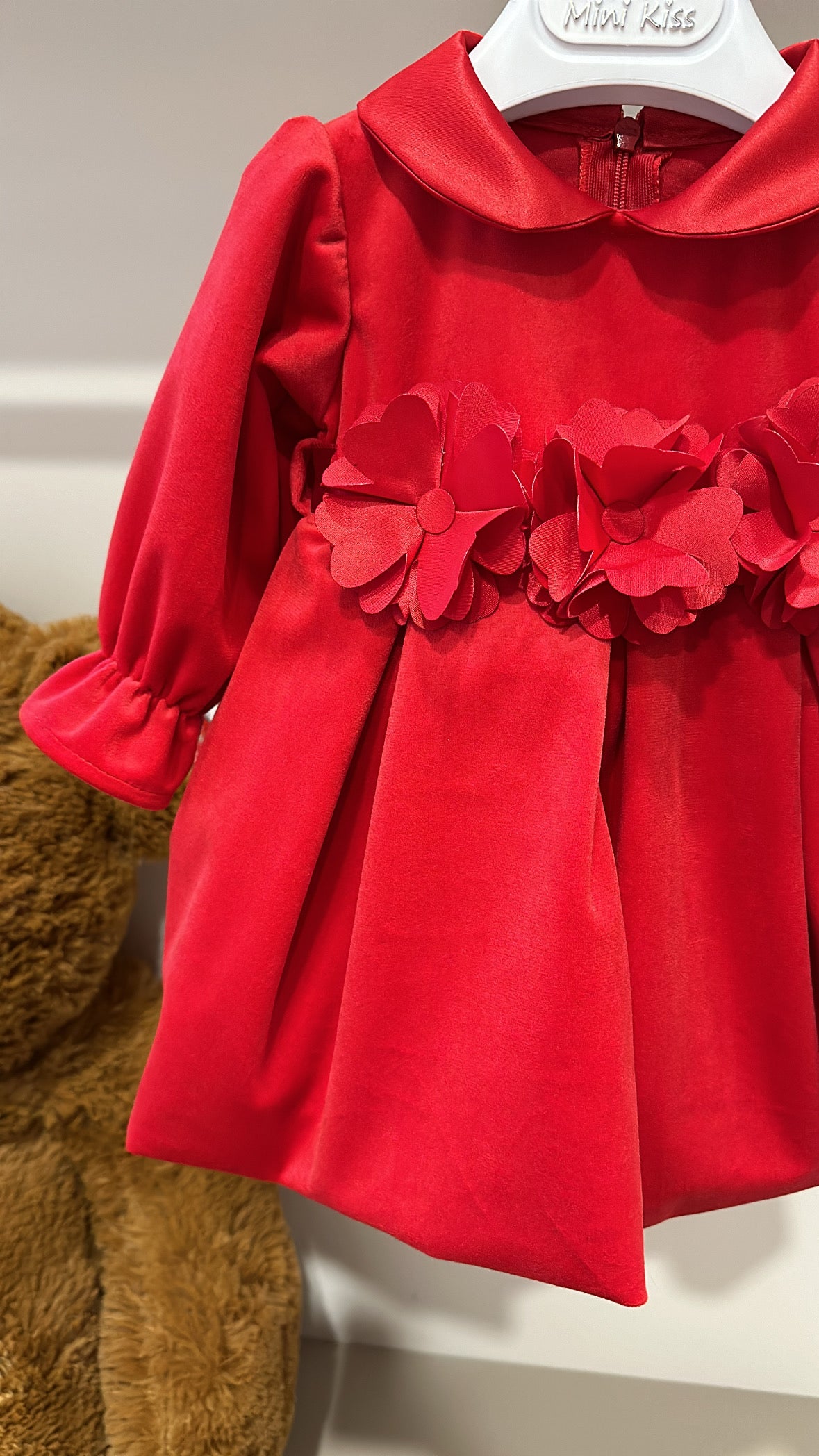 Vestitino FIORI CINTO 12-36 - ROSO