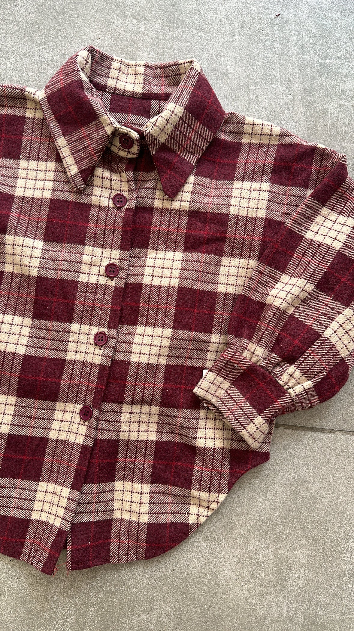 Camicia QUADRI FANTASY 4-14A - BORDEAUX