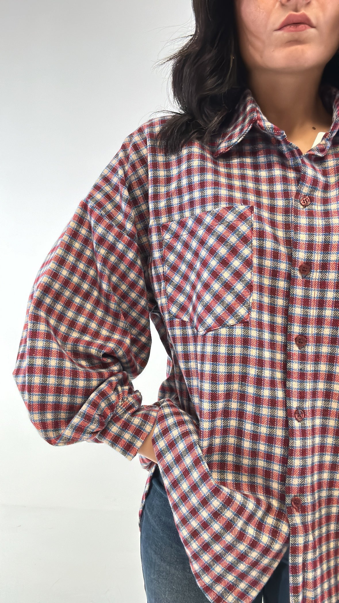 Camicia QUADRO GIULIEN - BLU