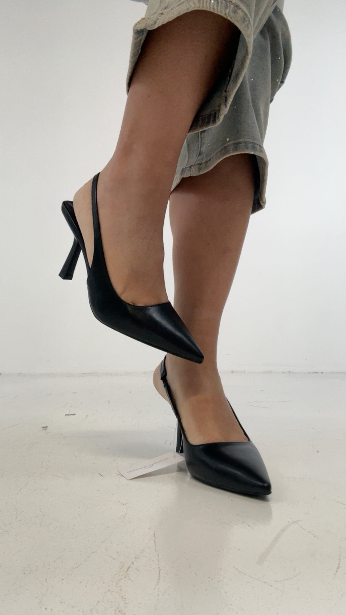 Decolletè ECOPELLE - NERO