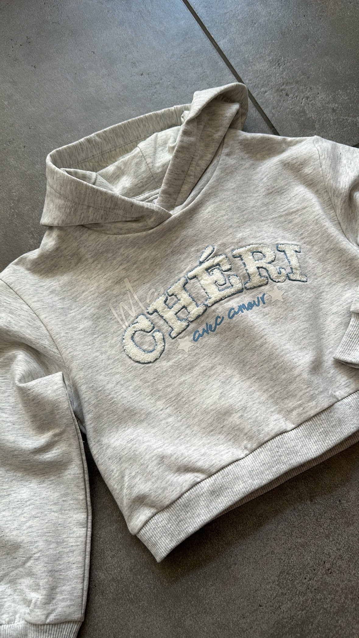 Felpa CHERI 4-14A - GRIGIO CHIARO