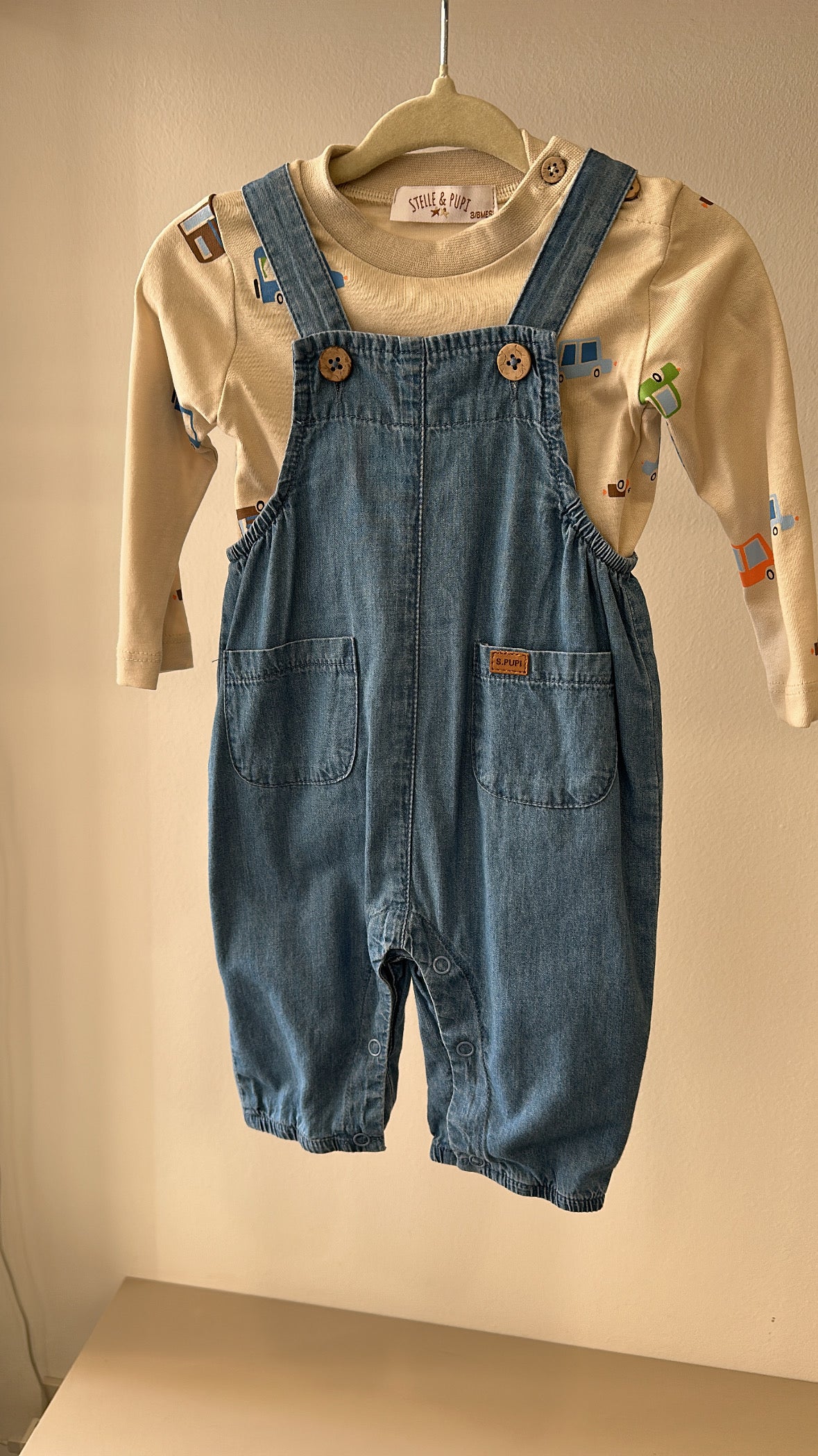 Salopette MACCHININA 3-18M - BEIGE