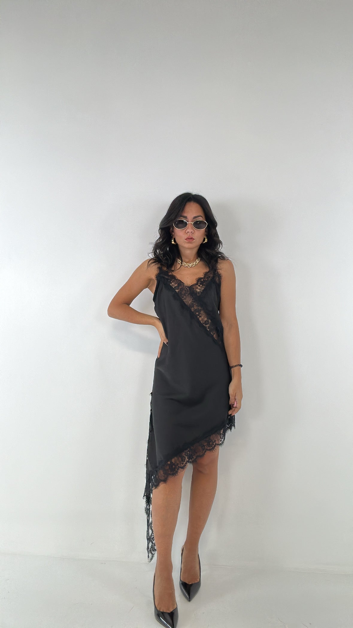 Abitino SATIN - NERO