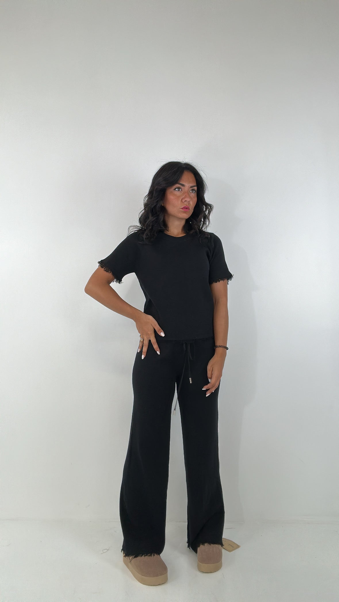 Coordinato FRANGETTA - NERO