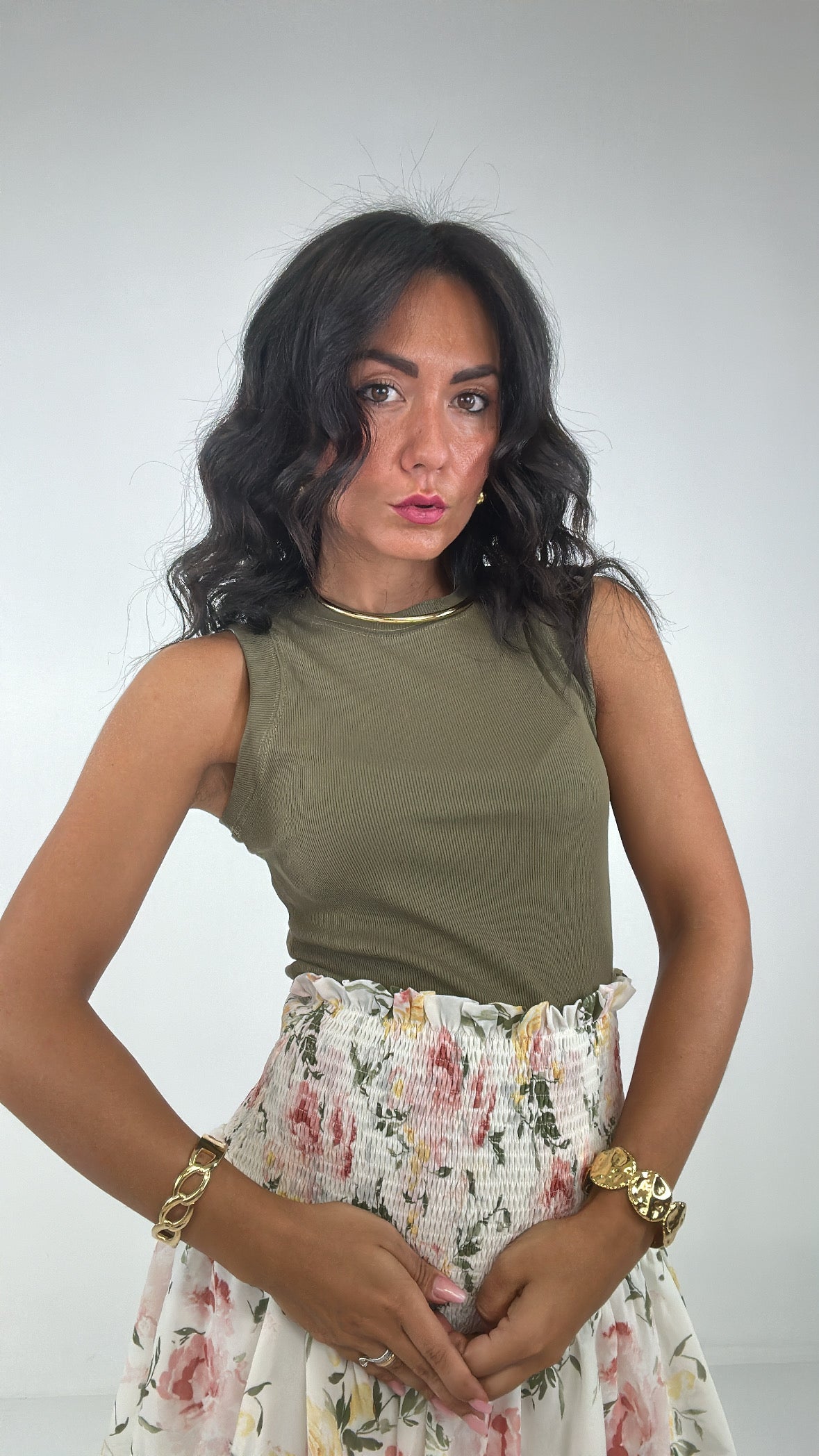 Canotta COSTA - VERDE MILITARE