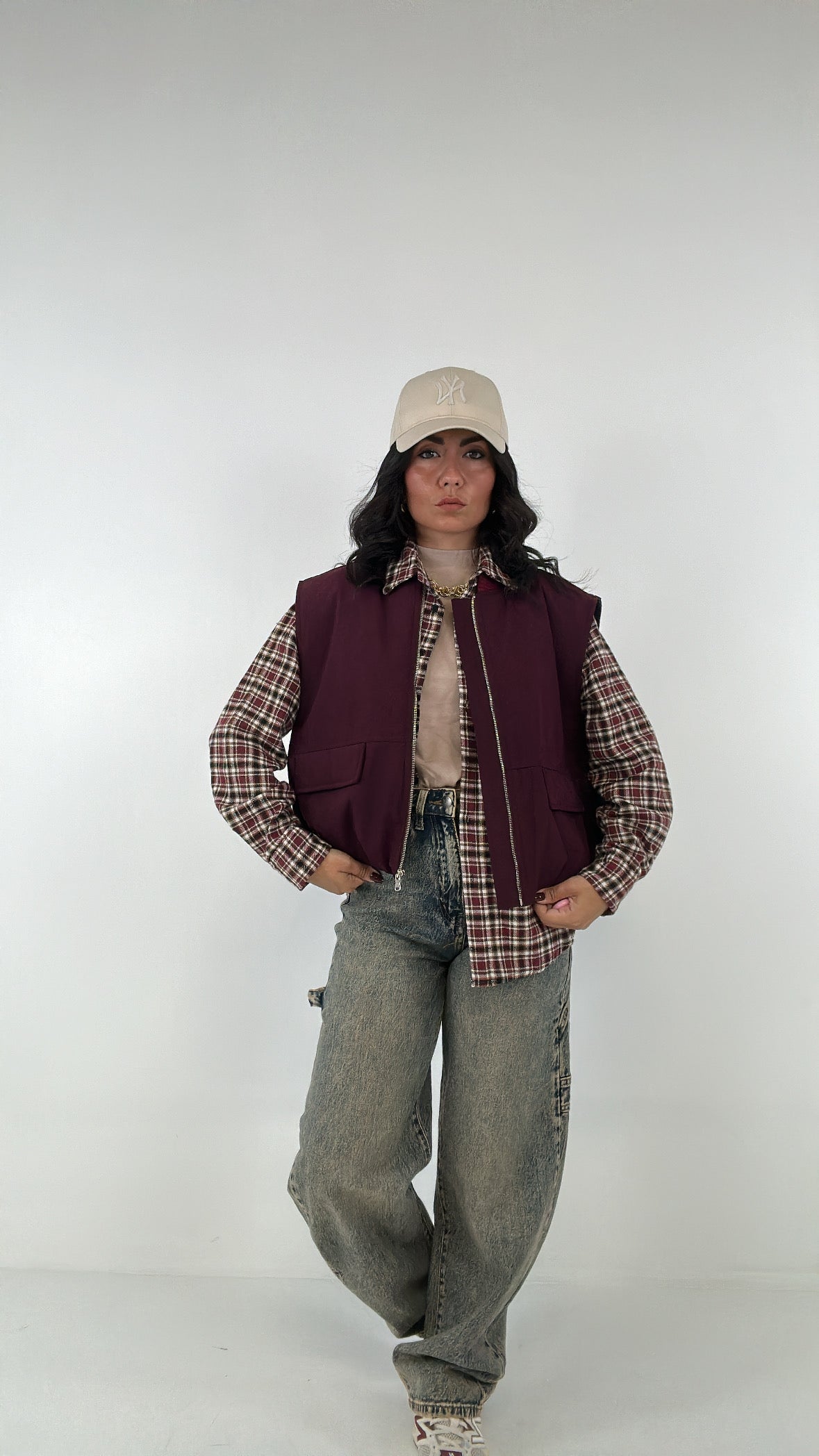 Gilet BOMBER LUMINA - BORDEAUX