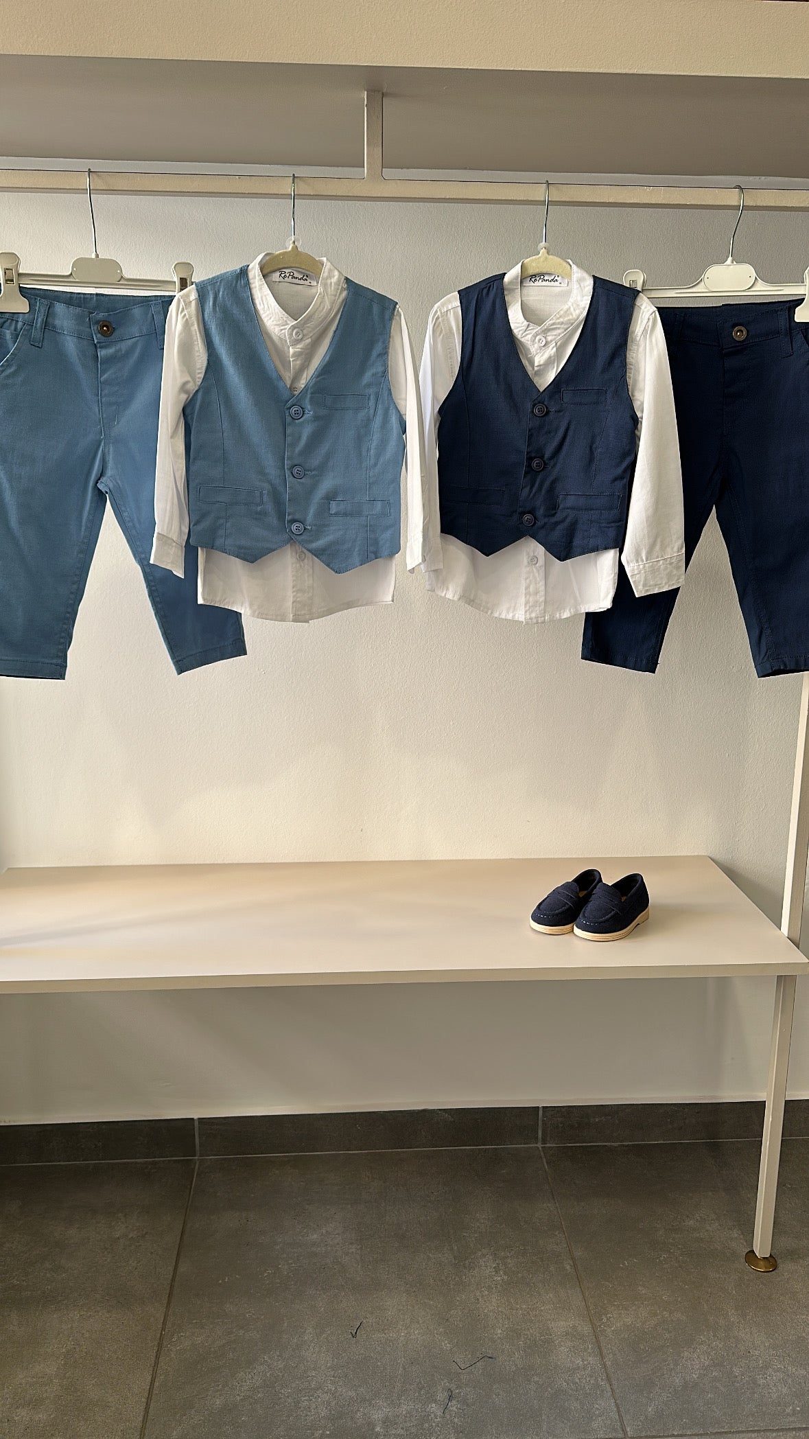 Completo GILET+CAMICIA 1-5A - AZZURRO