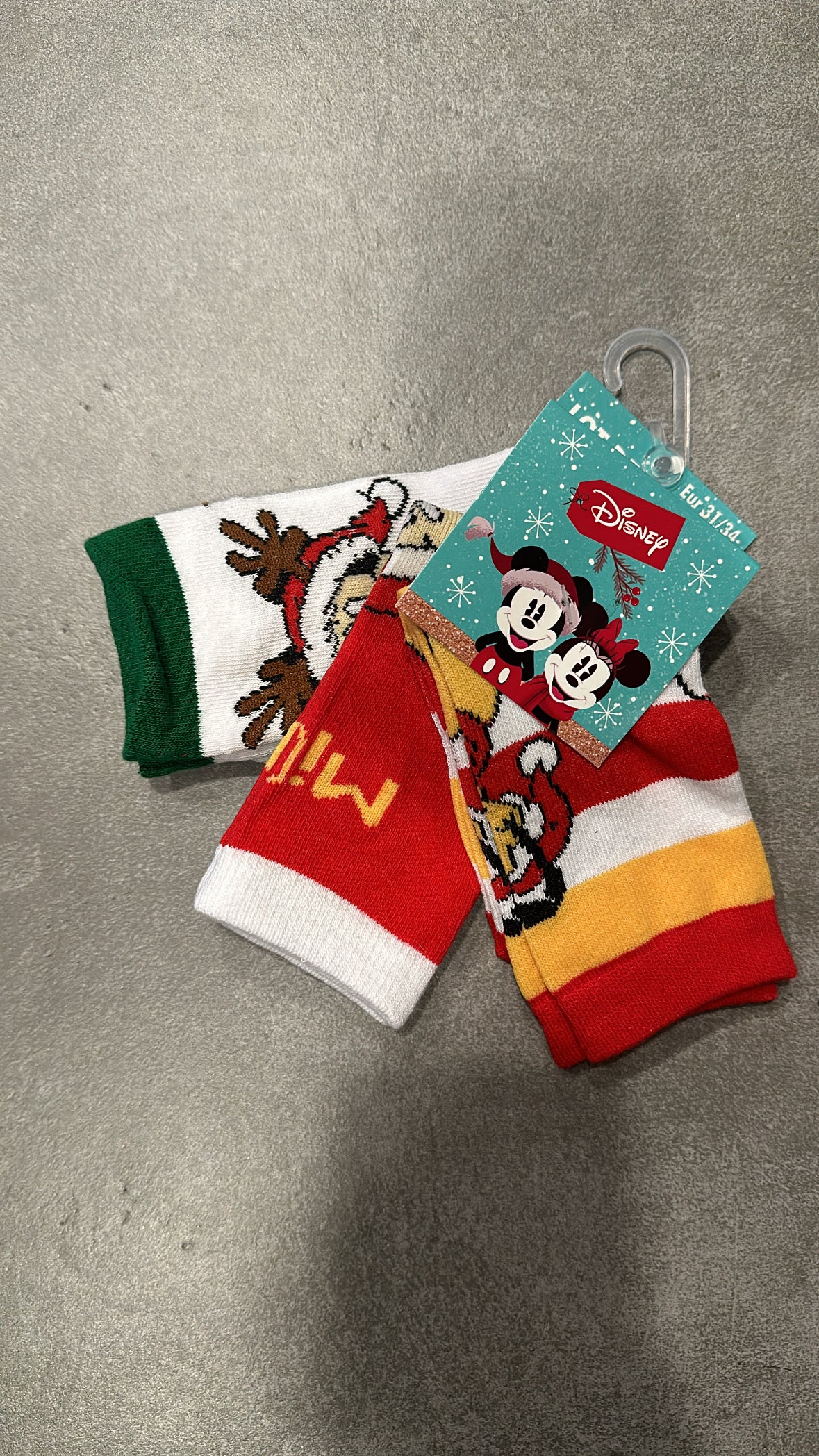 Tris CALZINI NATALE DISNEY - GIALLO