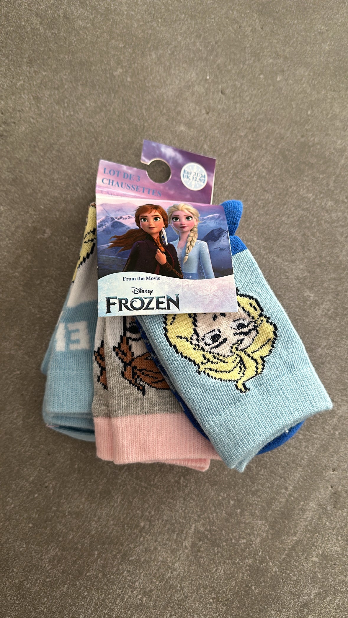 Tris CALZINI FROZEN - CHIARO
