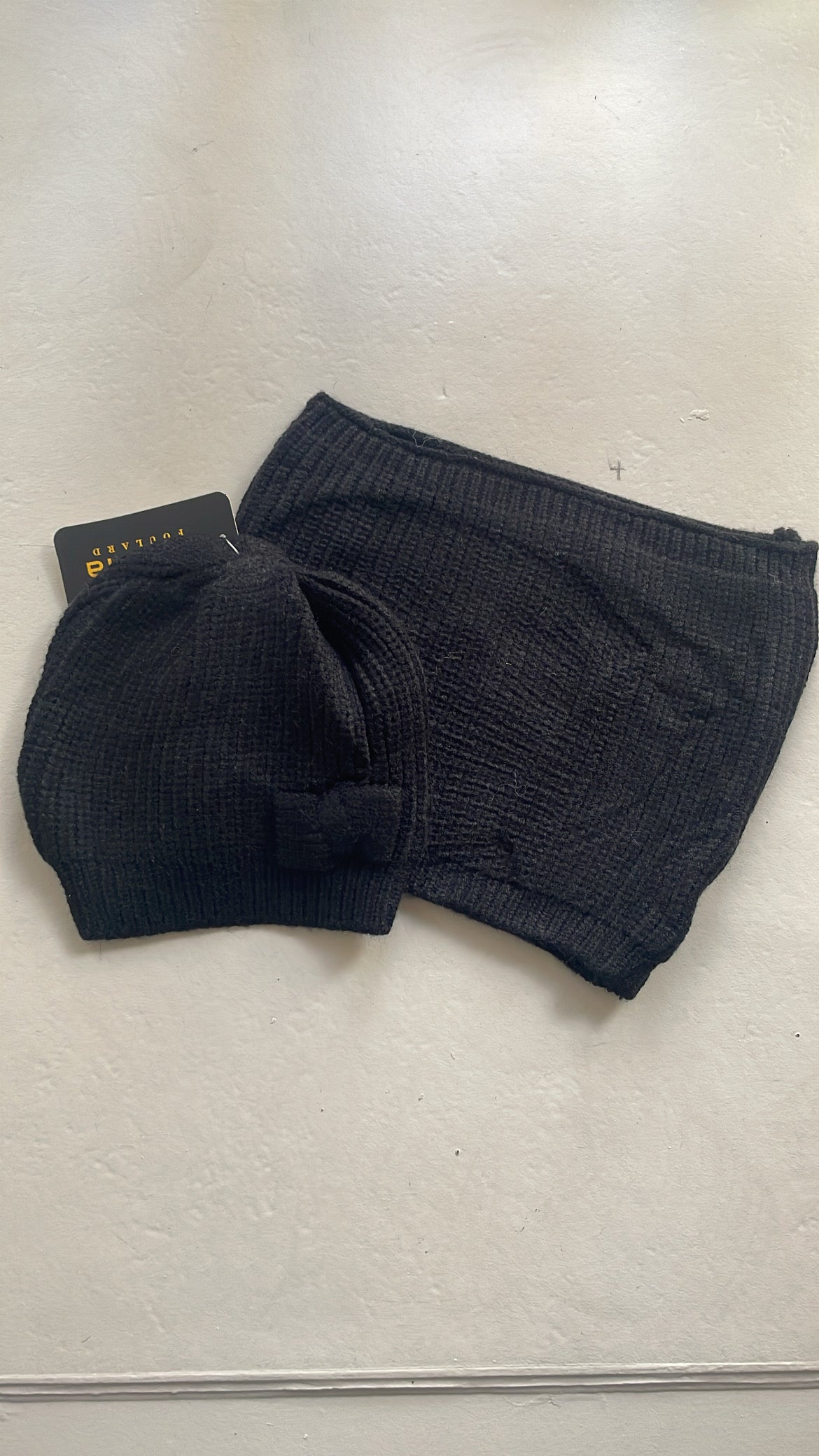 Cappellino CON SCALDA COLLO - NERO
