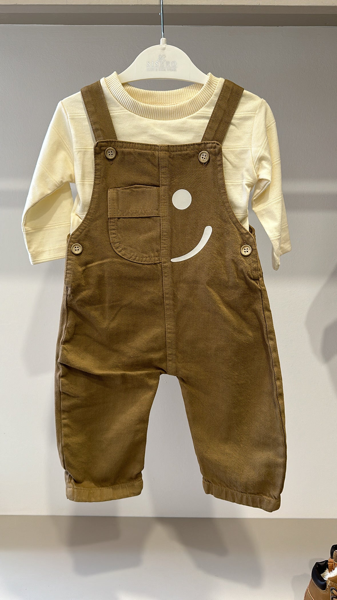 Salopette con maglia - CAMMELLO