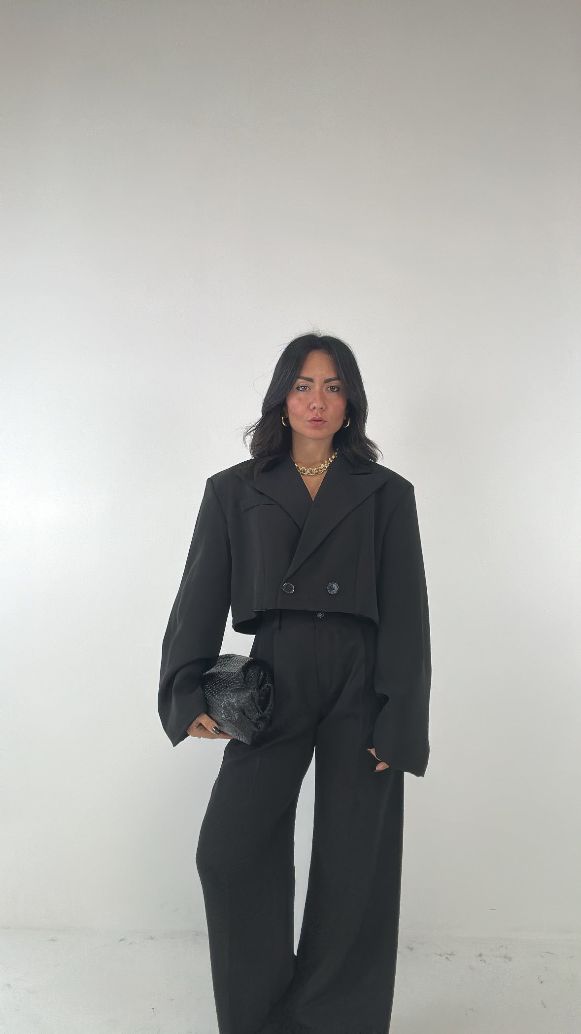 Tailleur CROP - NERO