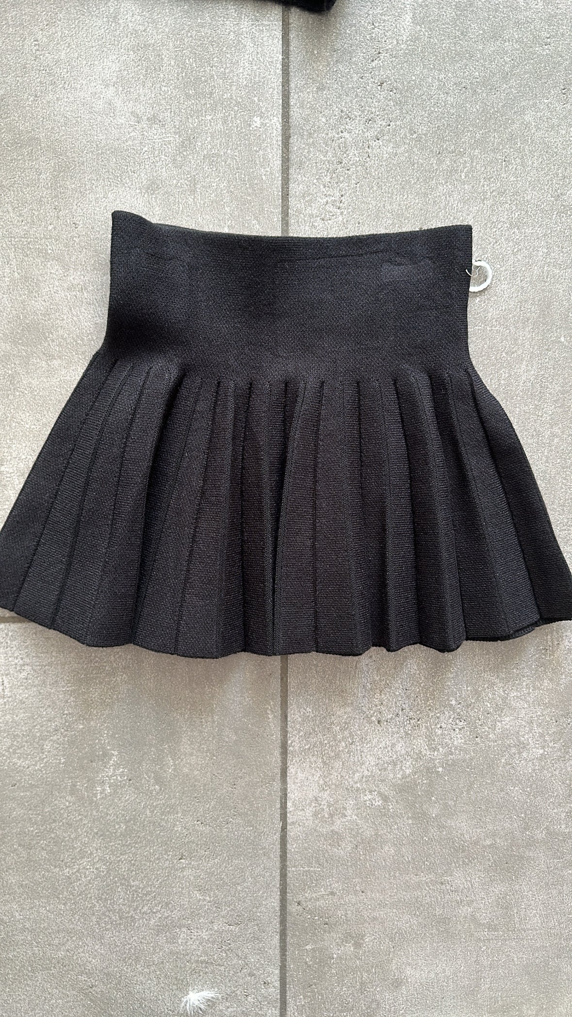 Gonna IN MAGLIA PLISE' 4-14A - NERO