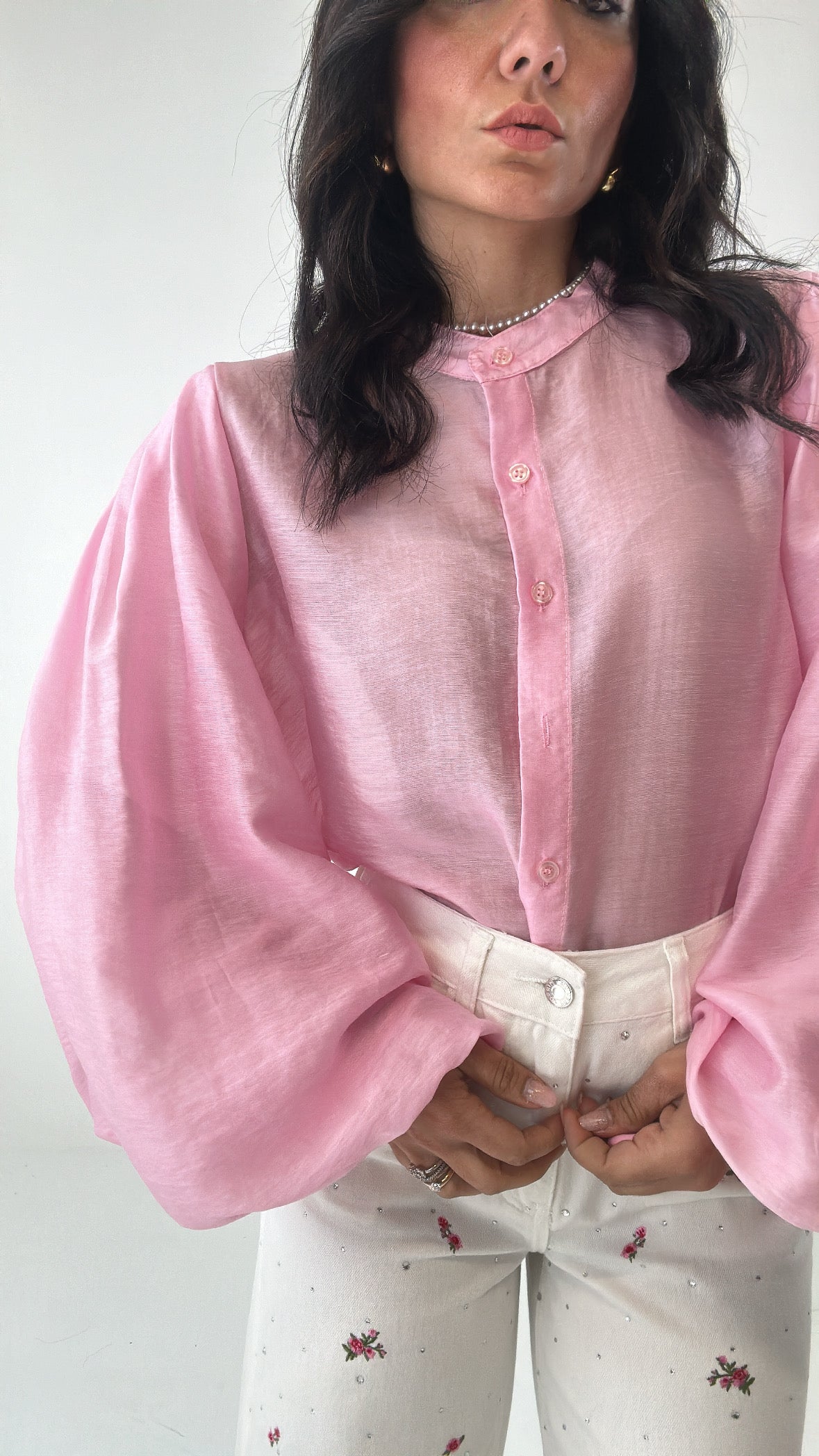 Camicia MANICA BALLOON - ROSA