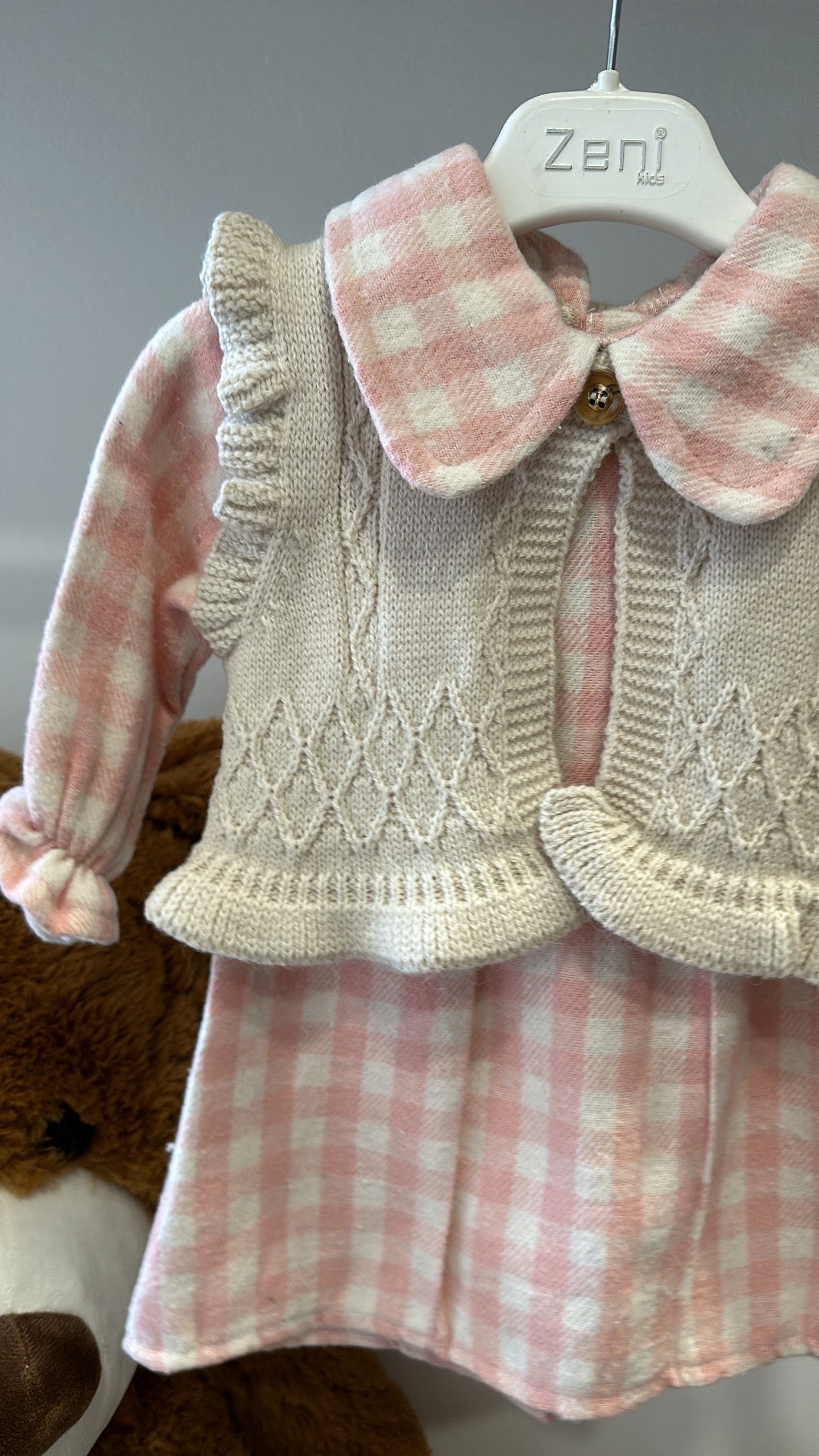 Vestito GILET 0-18M - ROSA