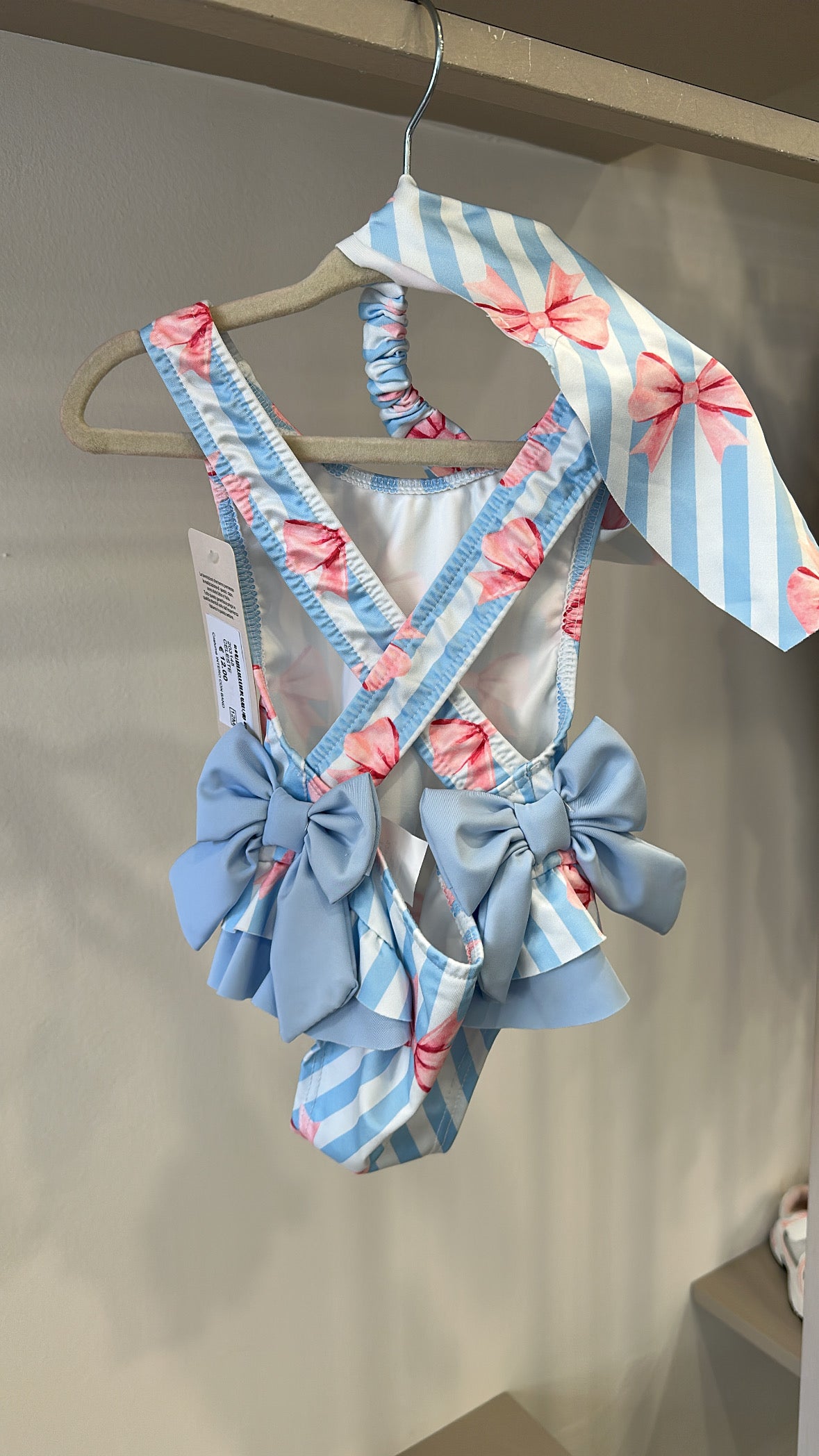 Costume INTERO CON BANDANA 2-12A - CELESTE