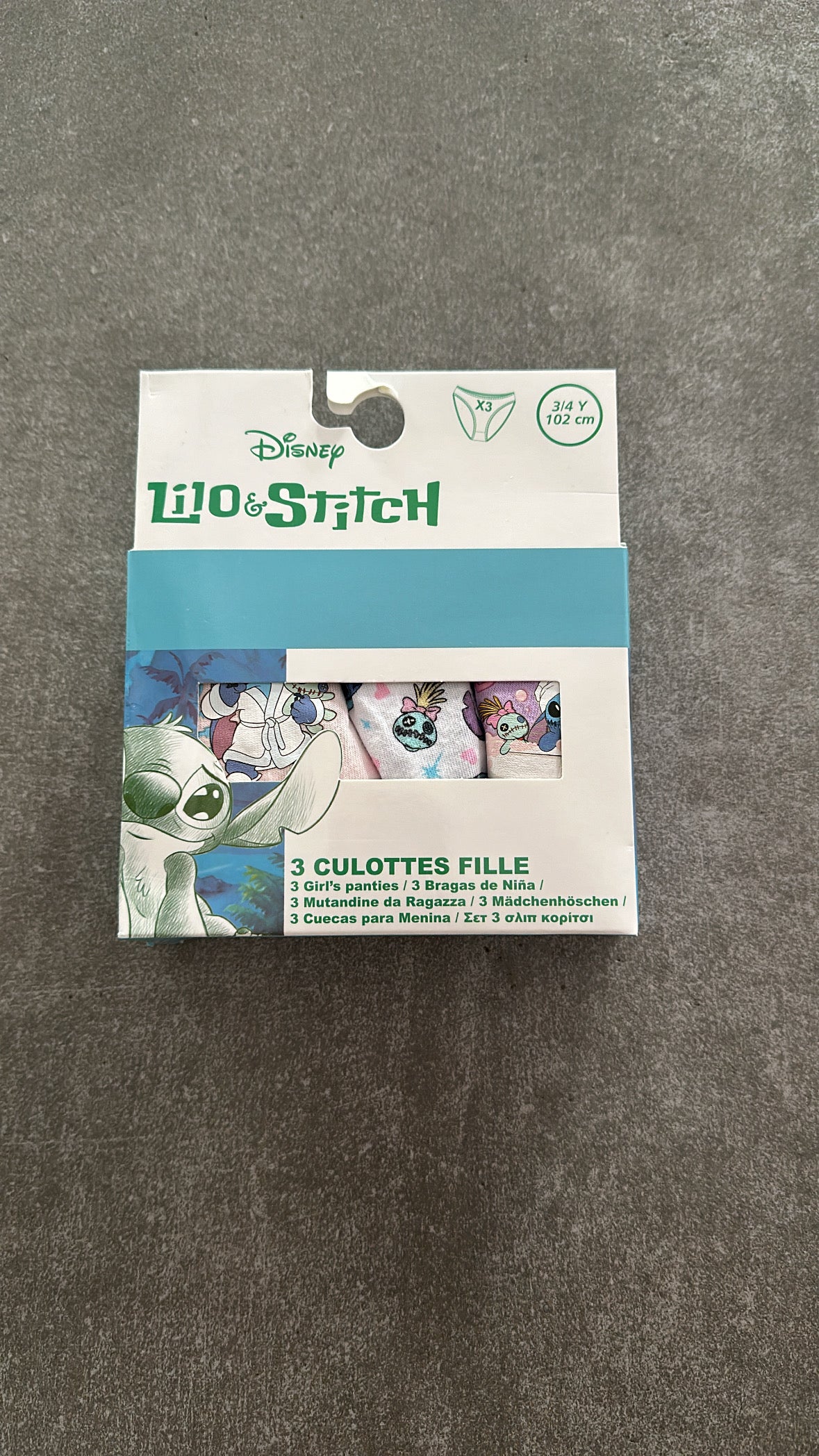 3 Slip DISNEY FEMMINUCCIA 3-8A - AZZURRO