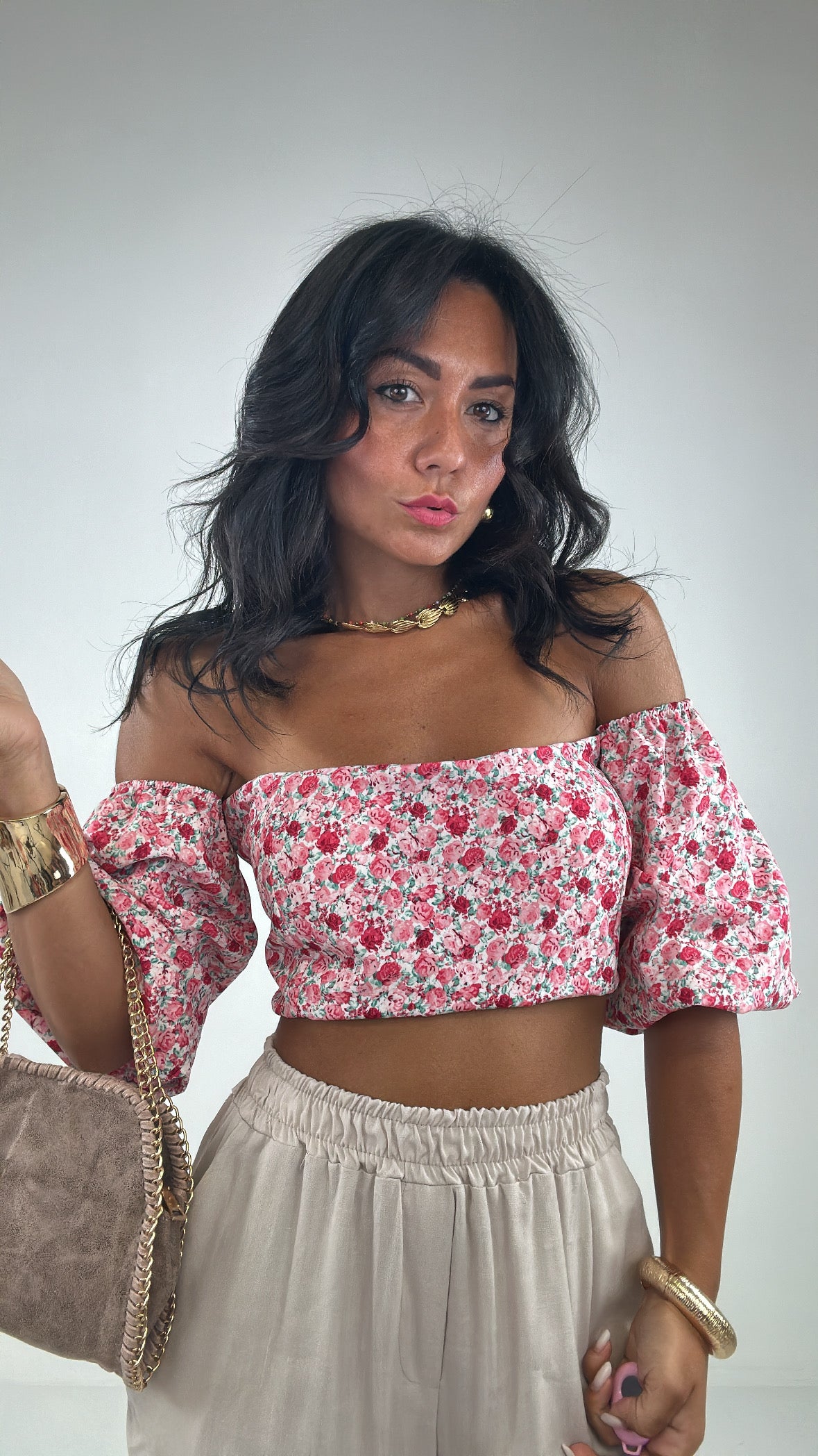 Top BARCA PALLON - ROSA
