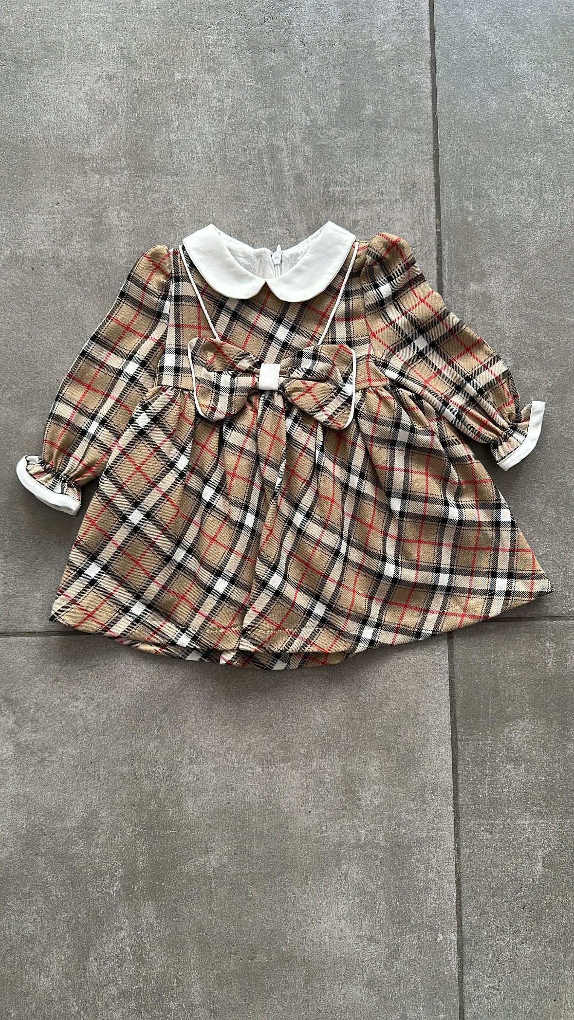 Vestito BARBER FIOCCO 6-24M - MARRONE