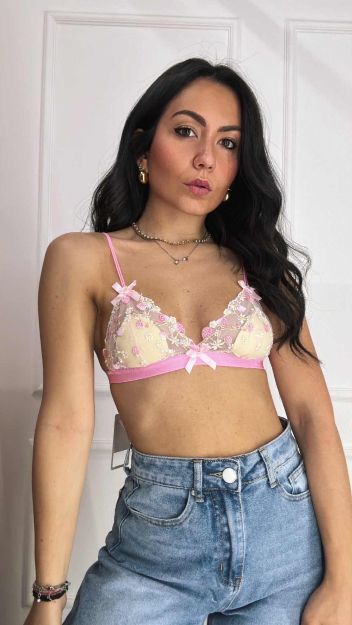 REGGISENO FLOWERS - ROSA