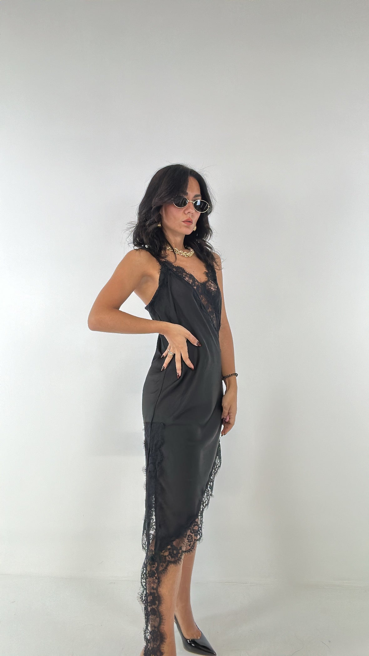 Abitino SATIN - NERO