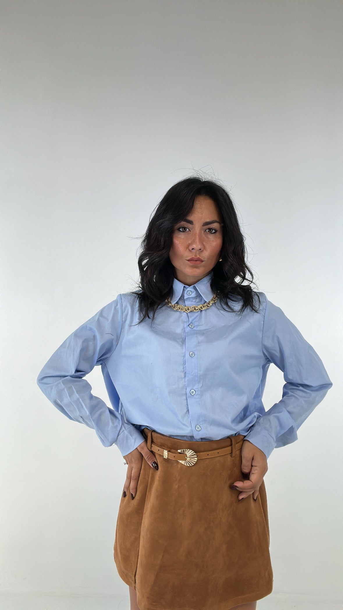 Camicia BASIC - AZZURRO