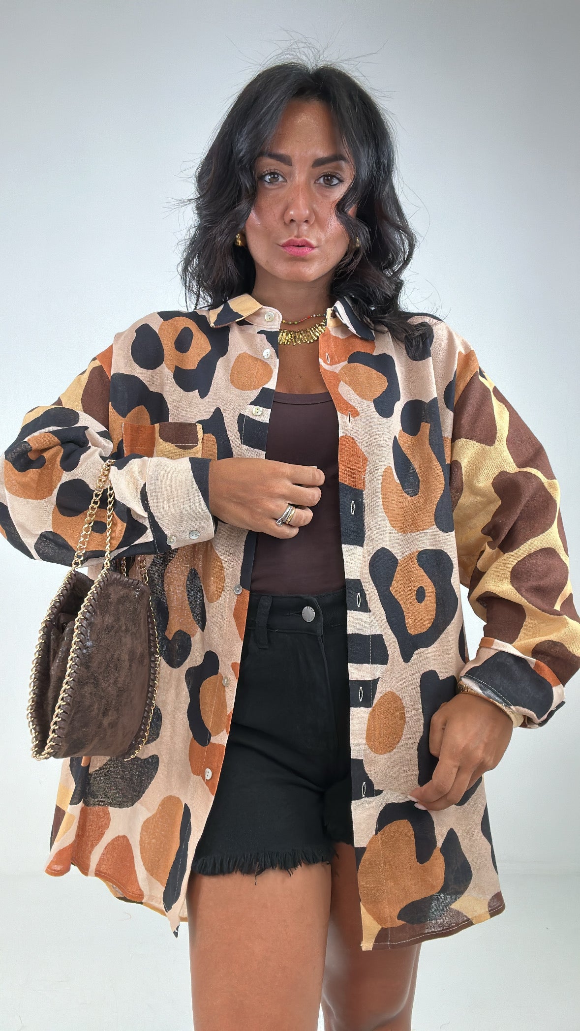 Camicia LINO LUMINA - NERO
