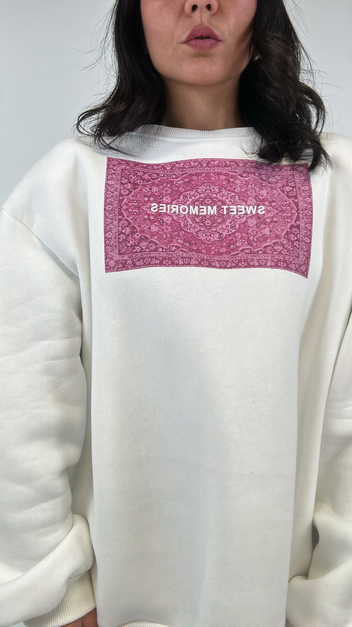 Felpa JUST MEMORIES - BIANCO