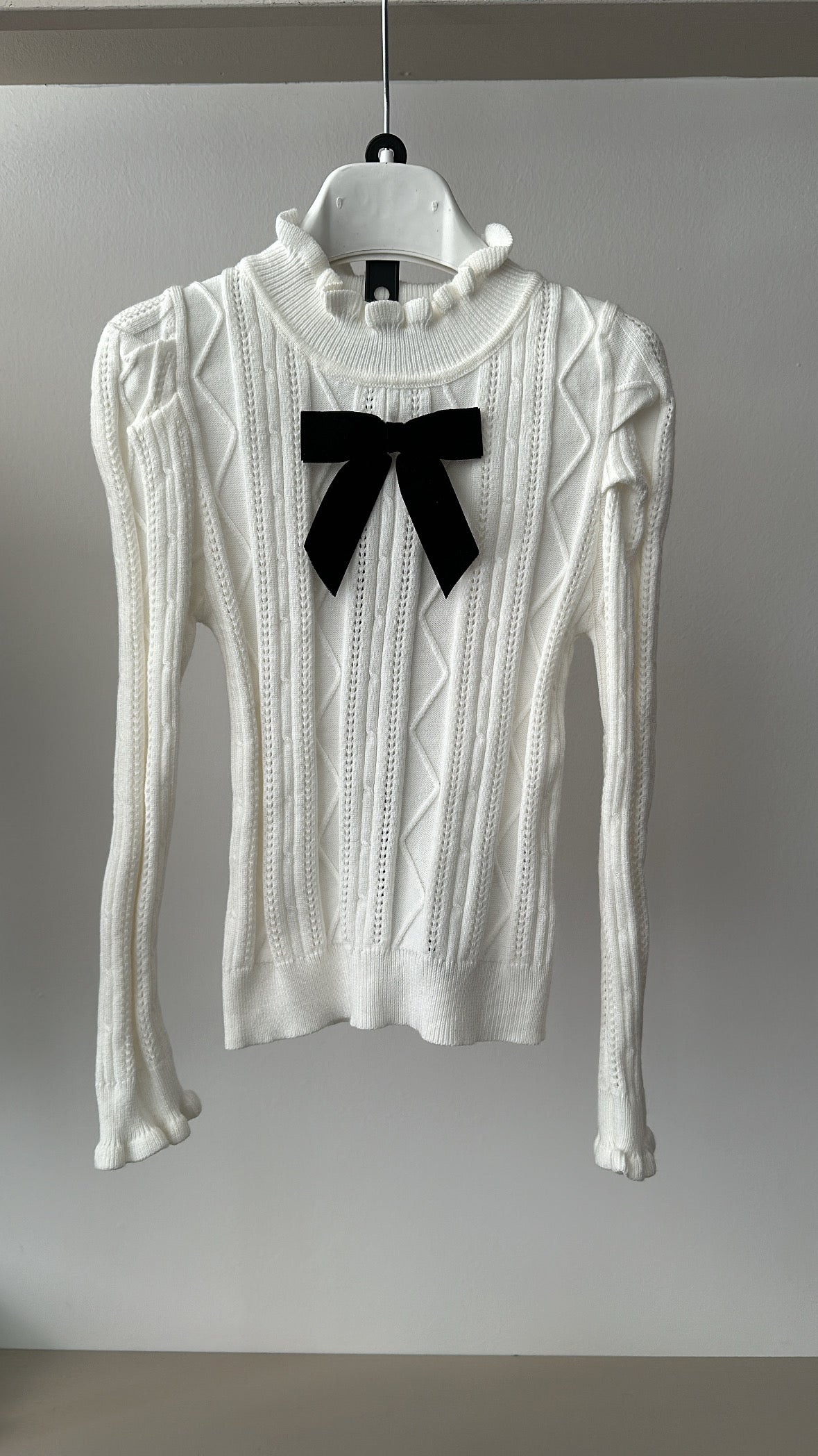 Pull CON FIOCCO 4-14A - BIANCO