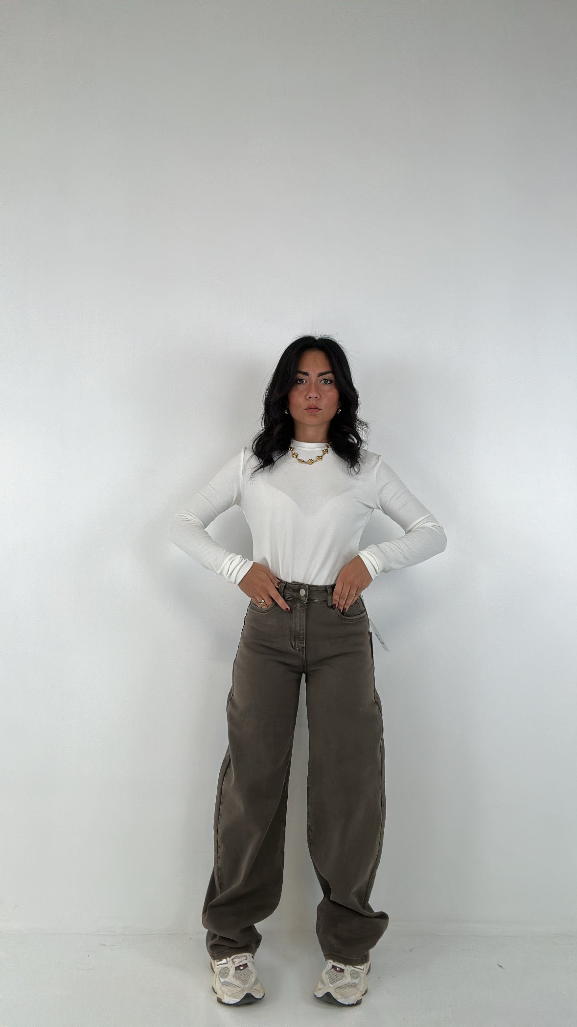 Jeans BAGGY COLOR - KHAKI