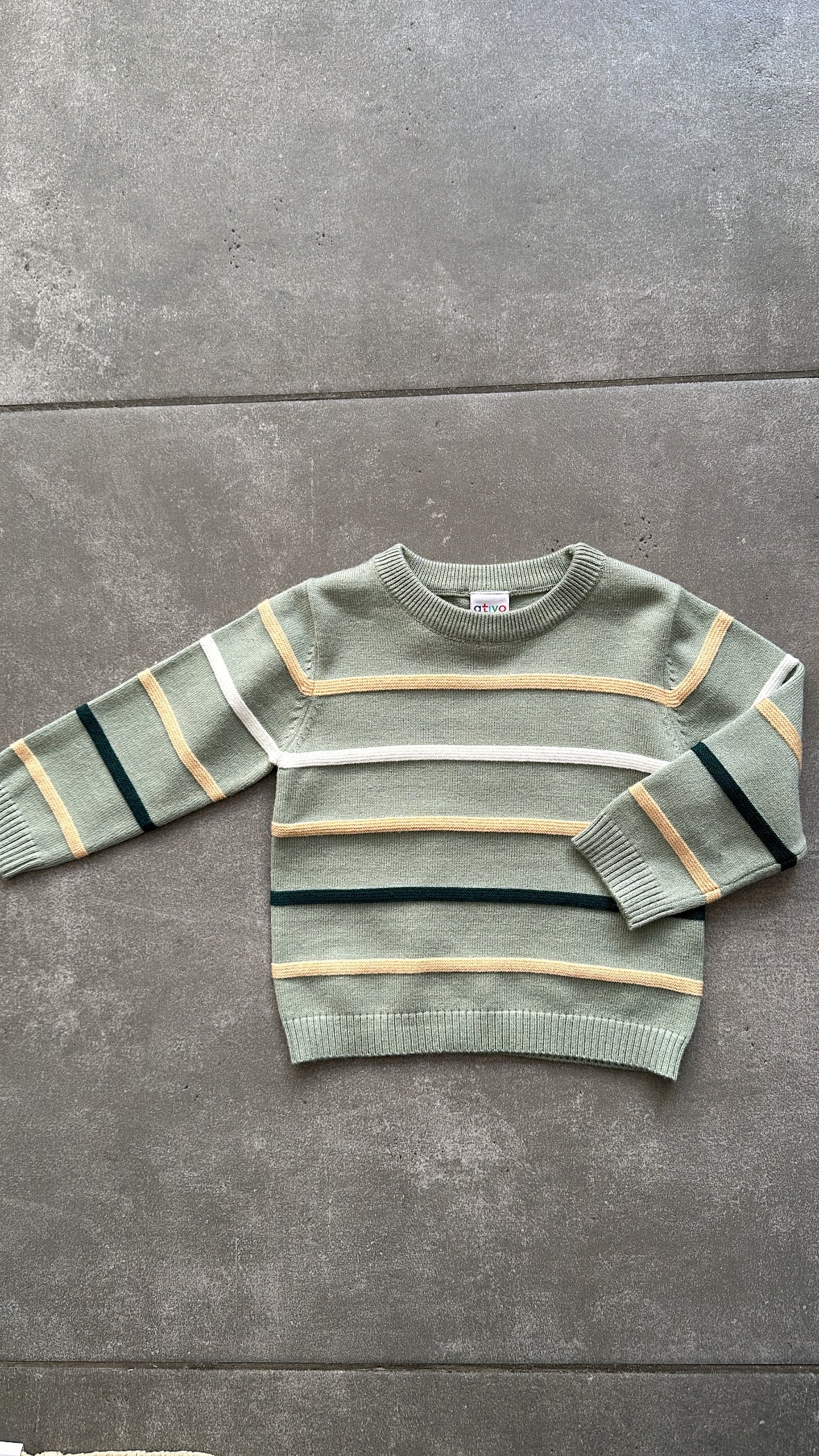 Maglioncino RIGHE 6-36M - VERDE