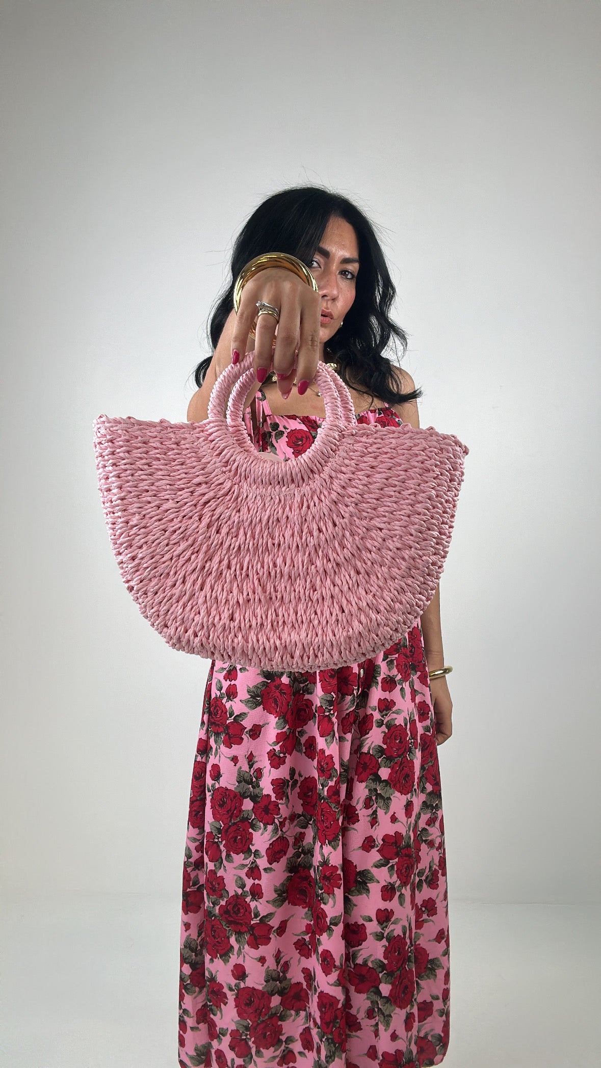 Borsa CERCHIO MIDI - ROSA