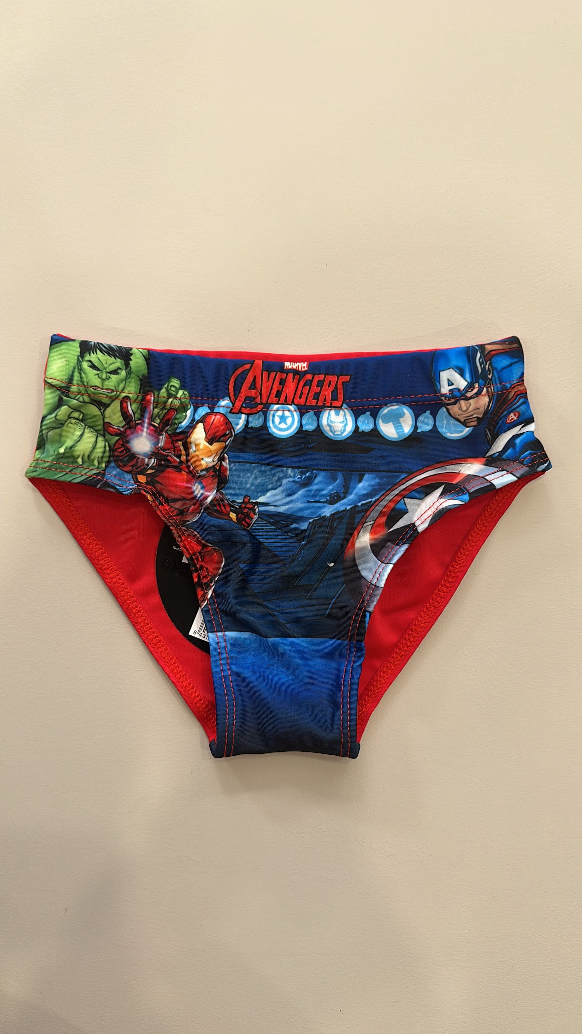 Costume MUTANDINA AVENGERS 3-8A - ROSSO