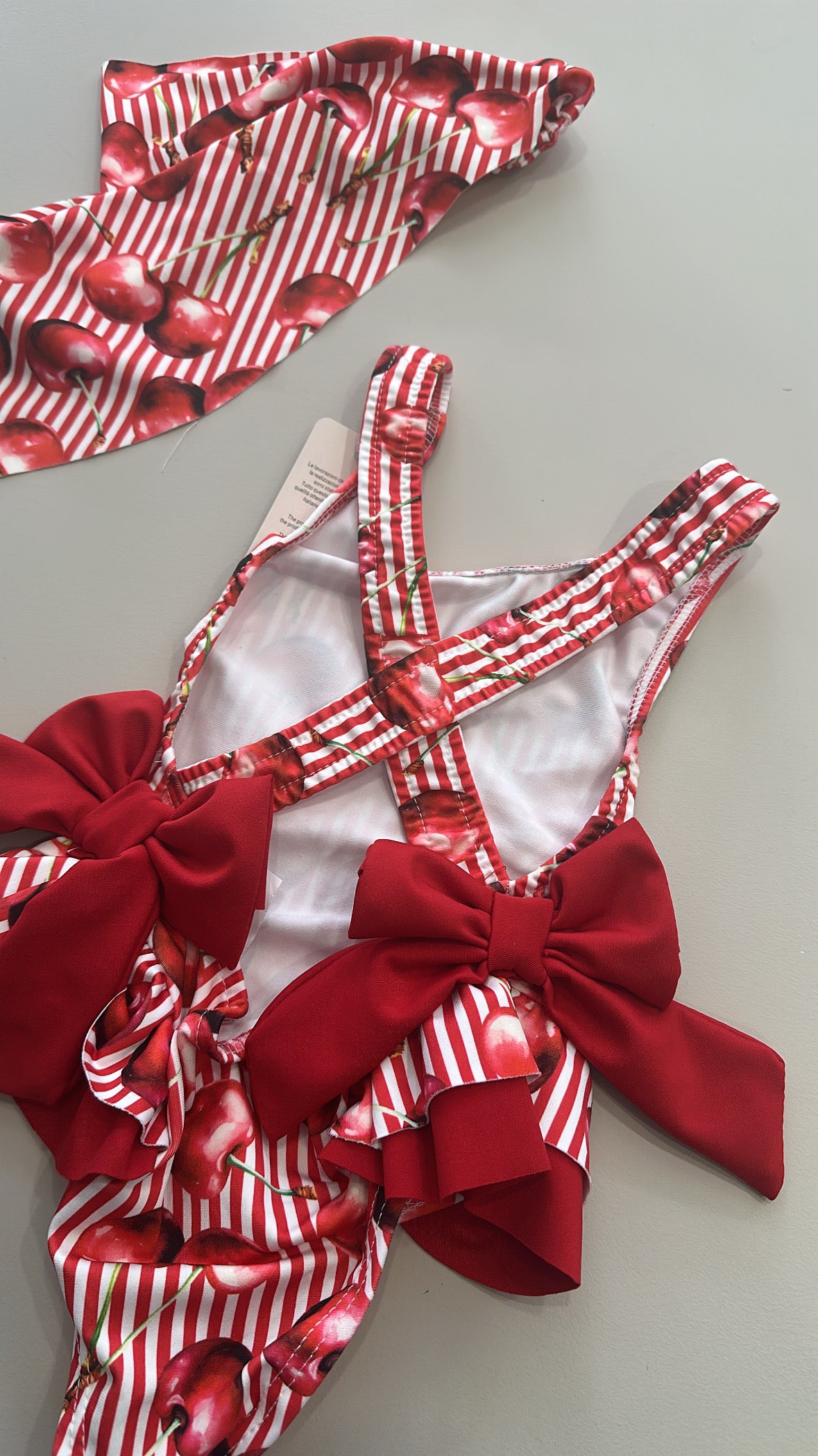 Costume INTERO CON BANDANA 2-12A - ROSSO