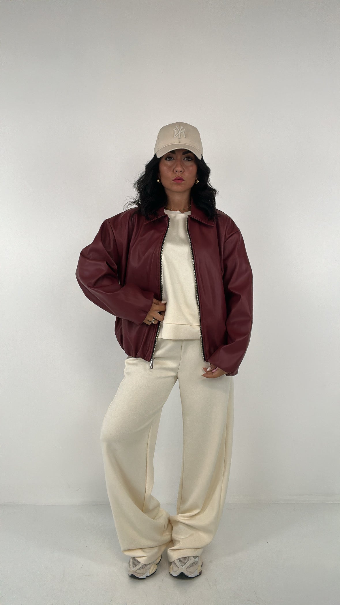 Bomber ECOPELLE GIO' - BORDEAUX