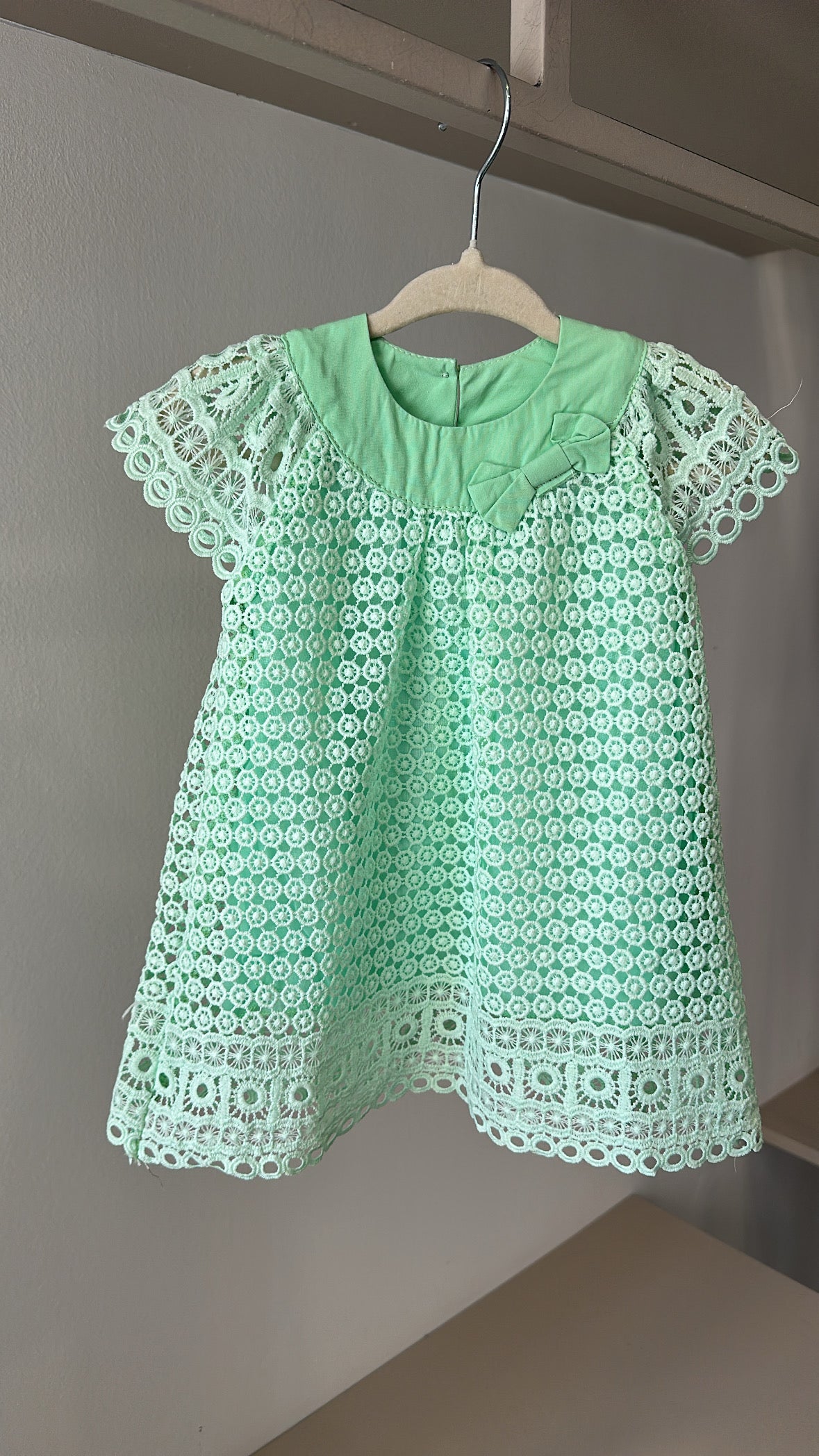 Vestitino CON CARDIGAN 3-18M - VERDE