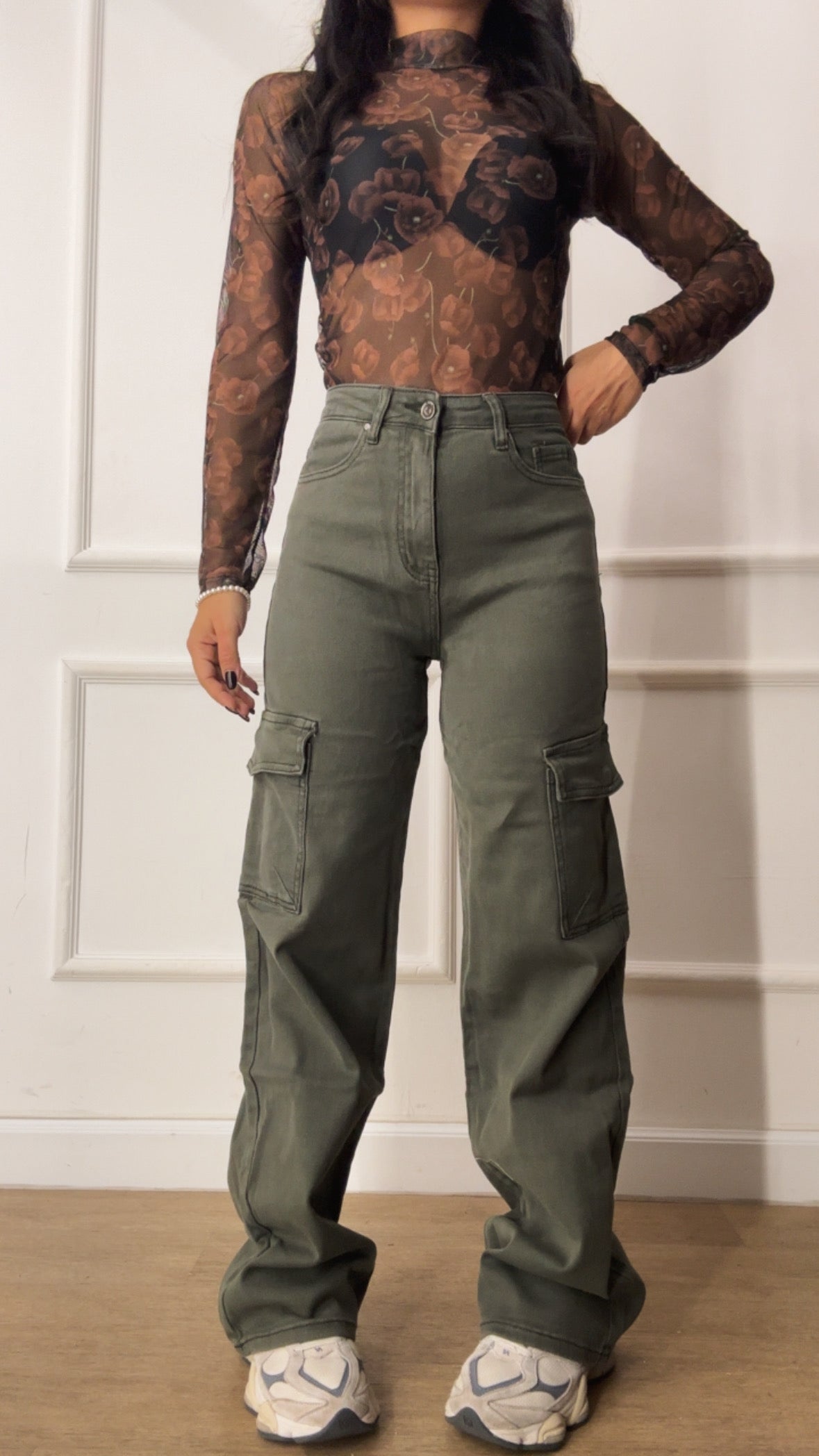 Jeans CARGO FLASH - VERDE MILITARE