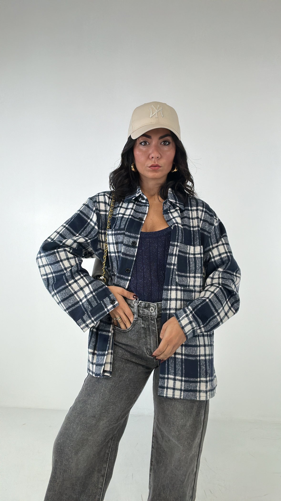 Camicione PESANTE QUADRI - BLU
