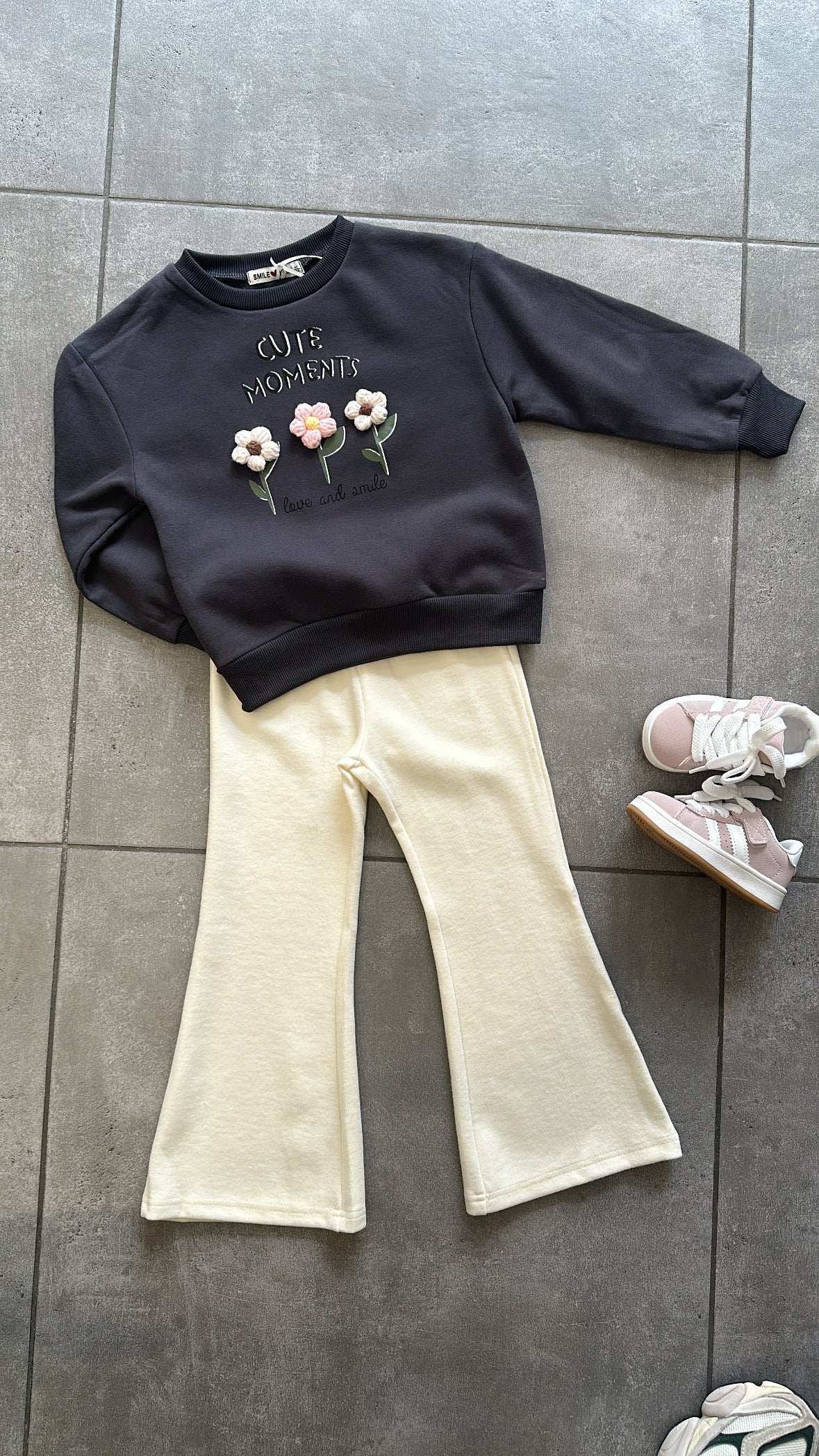Felpa CUTE 4-14A - GRIGIO