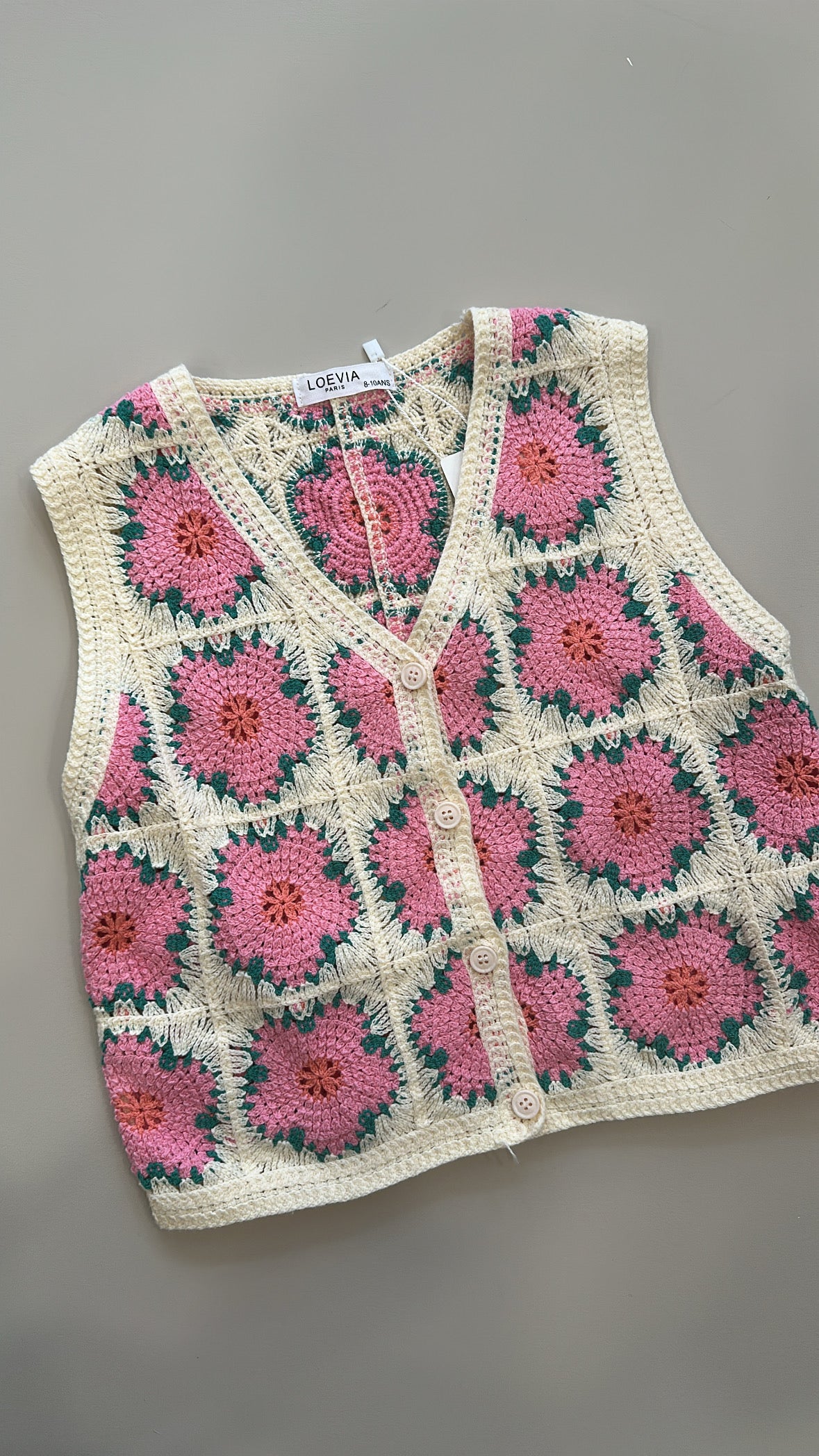 Gilet UNCINETTO 4-14A - ROSA