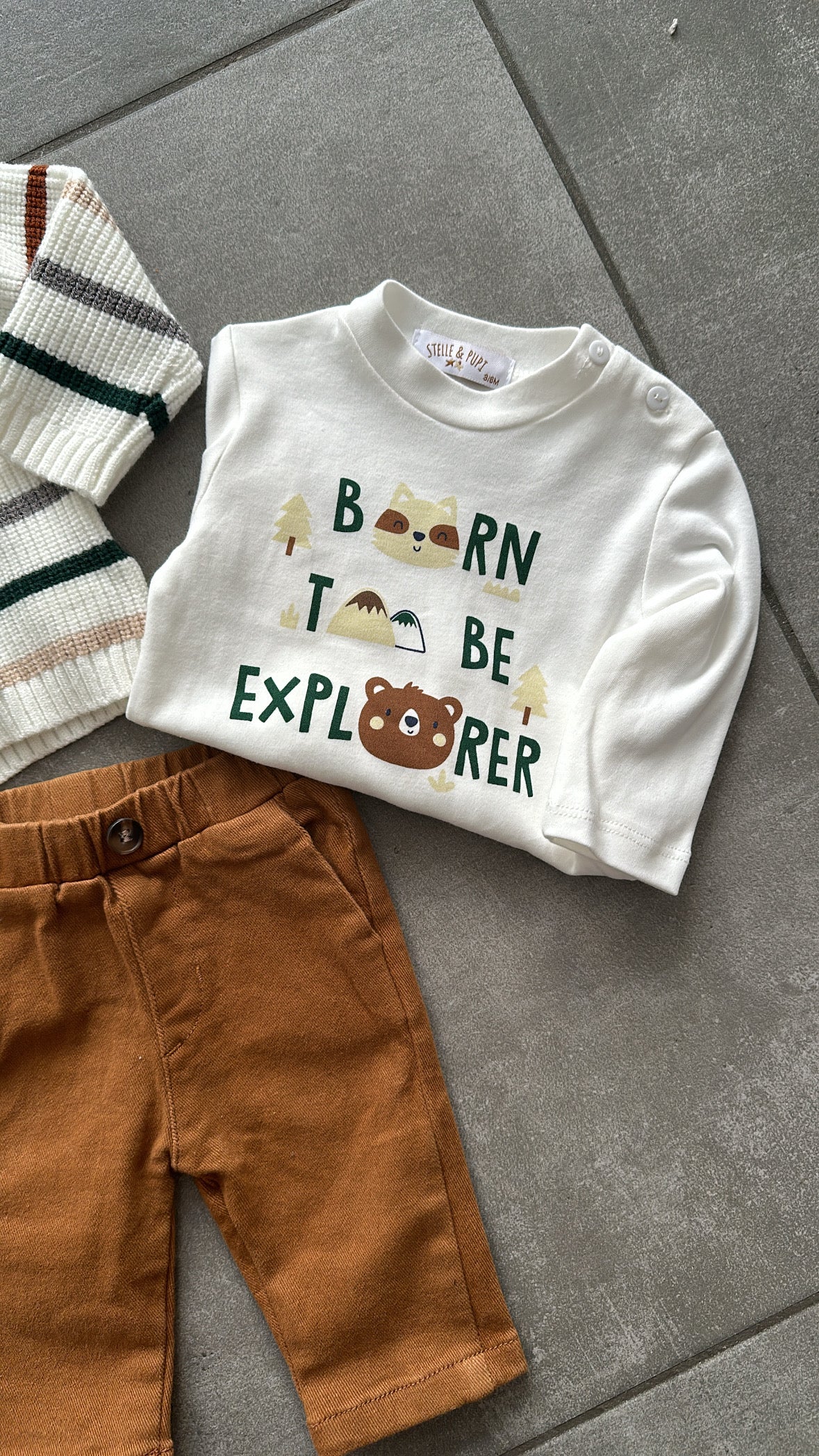 Set MAGLIONCINO 3-18M - MARRONE