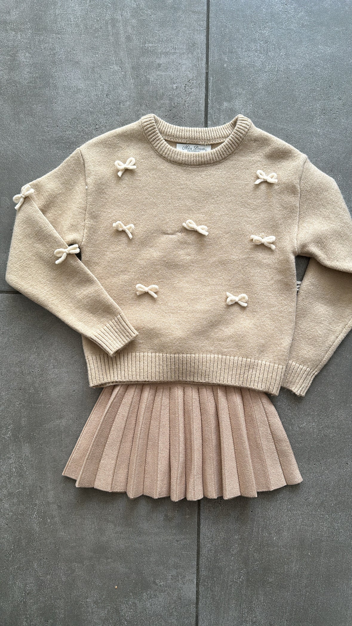 Gonna IN MAGLIA PLISE' 4-14A - CAMMELLO