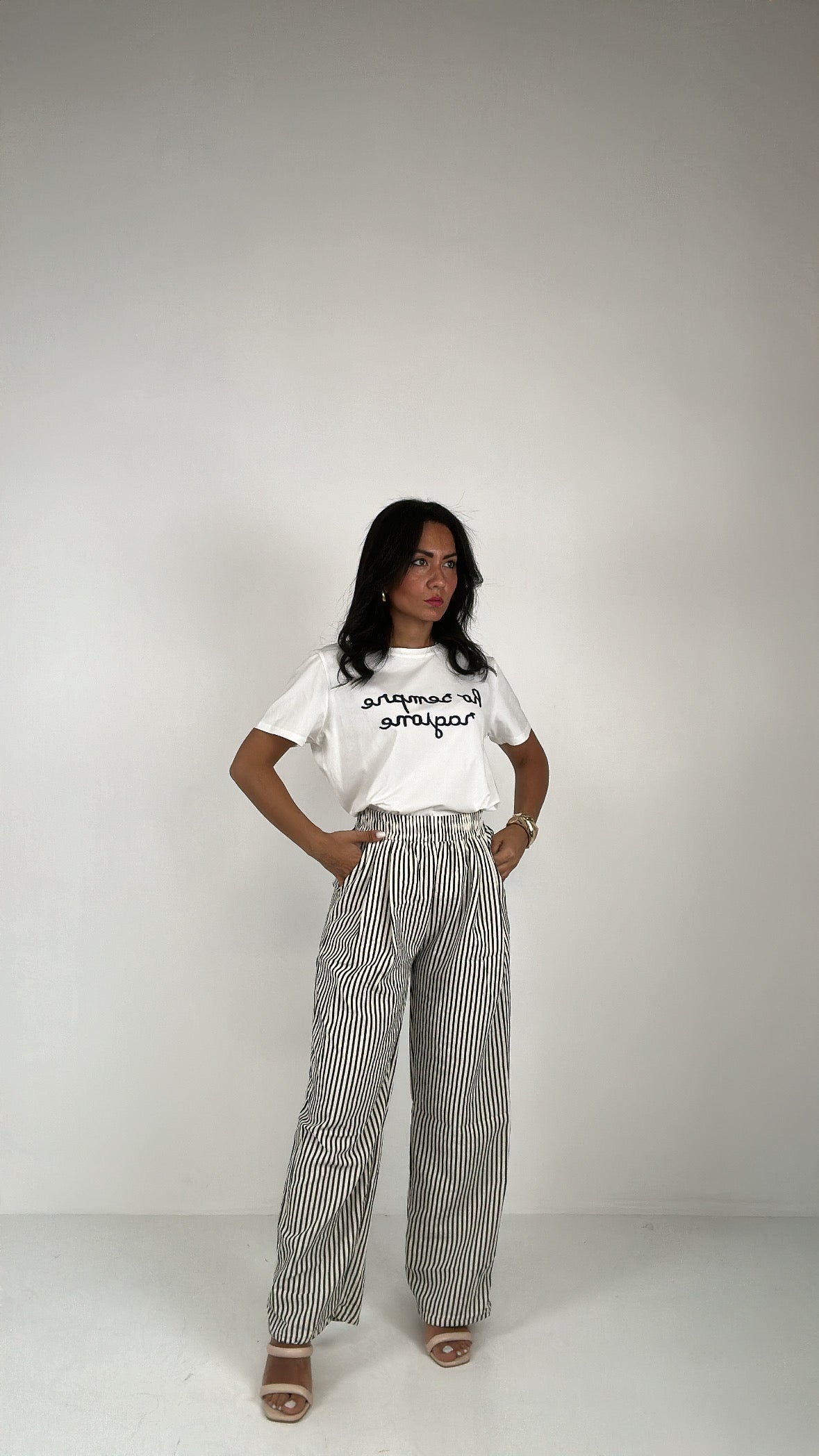 Pantalone RIGATO - BLU