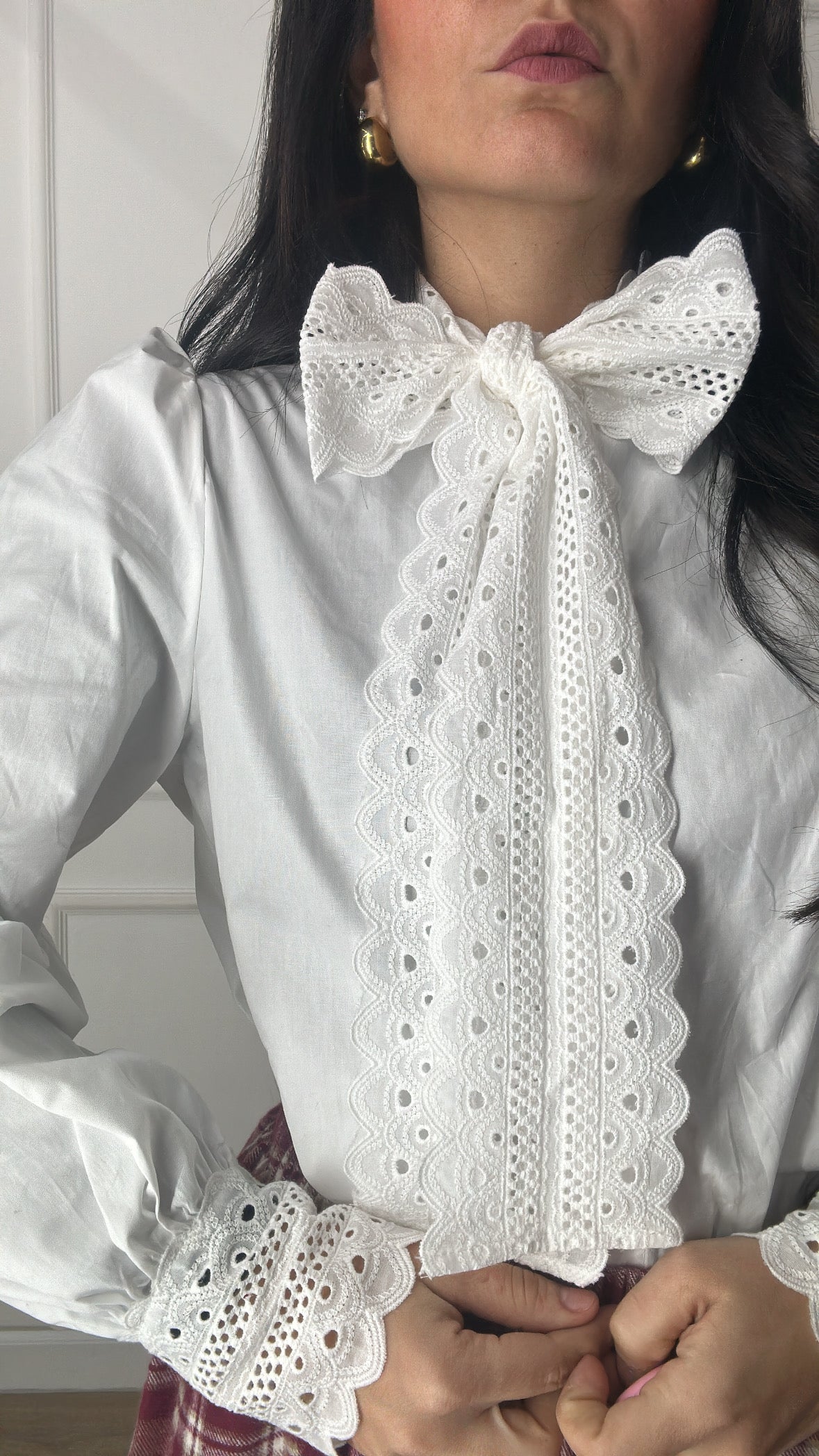 Camicia FIOCCO RICAMATO - BIANCO