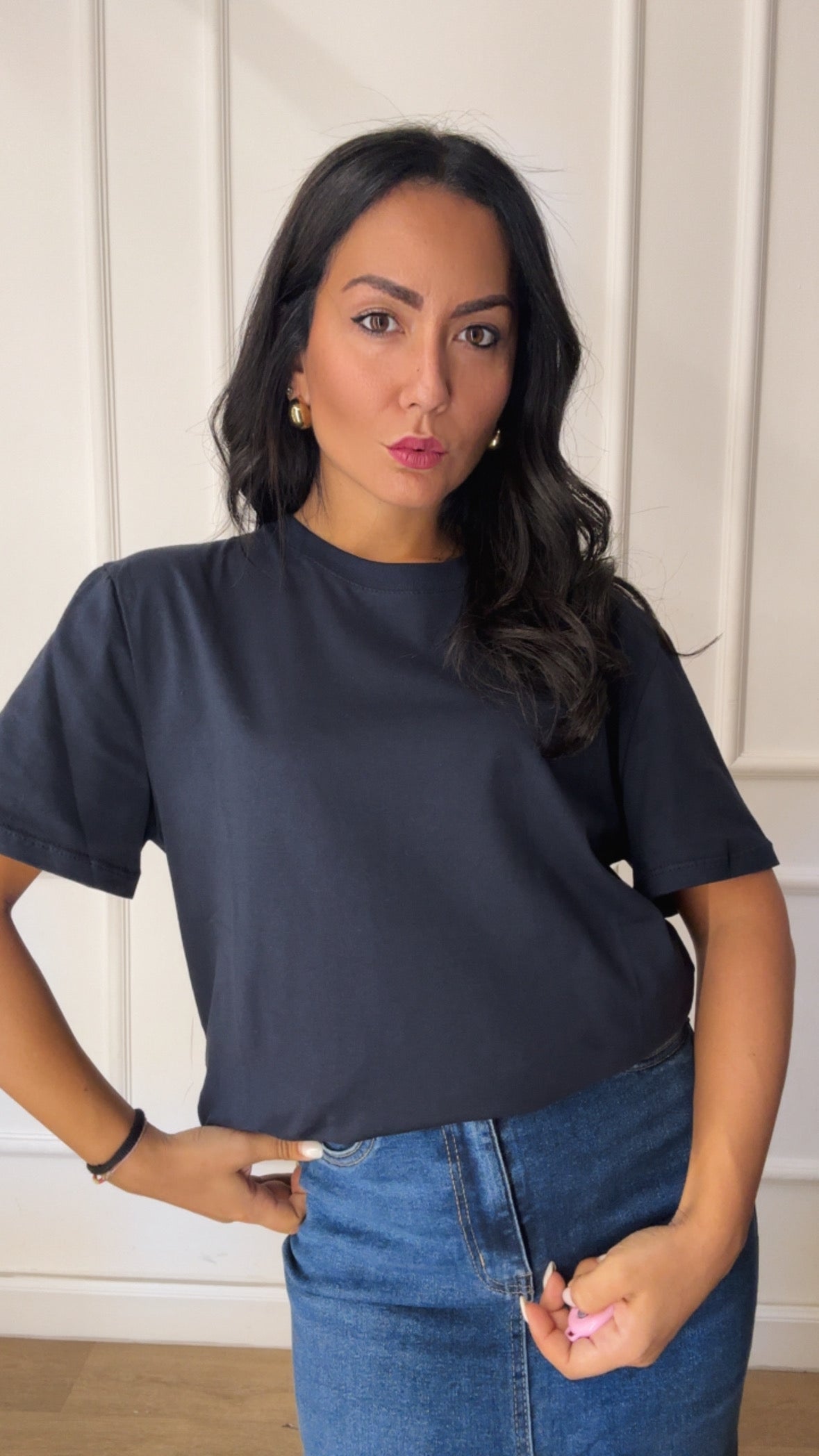 T-shirt BASIC LUMINA - BLU